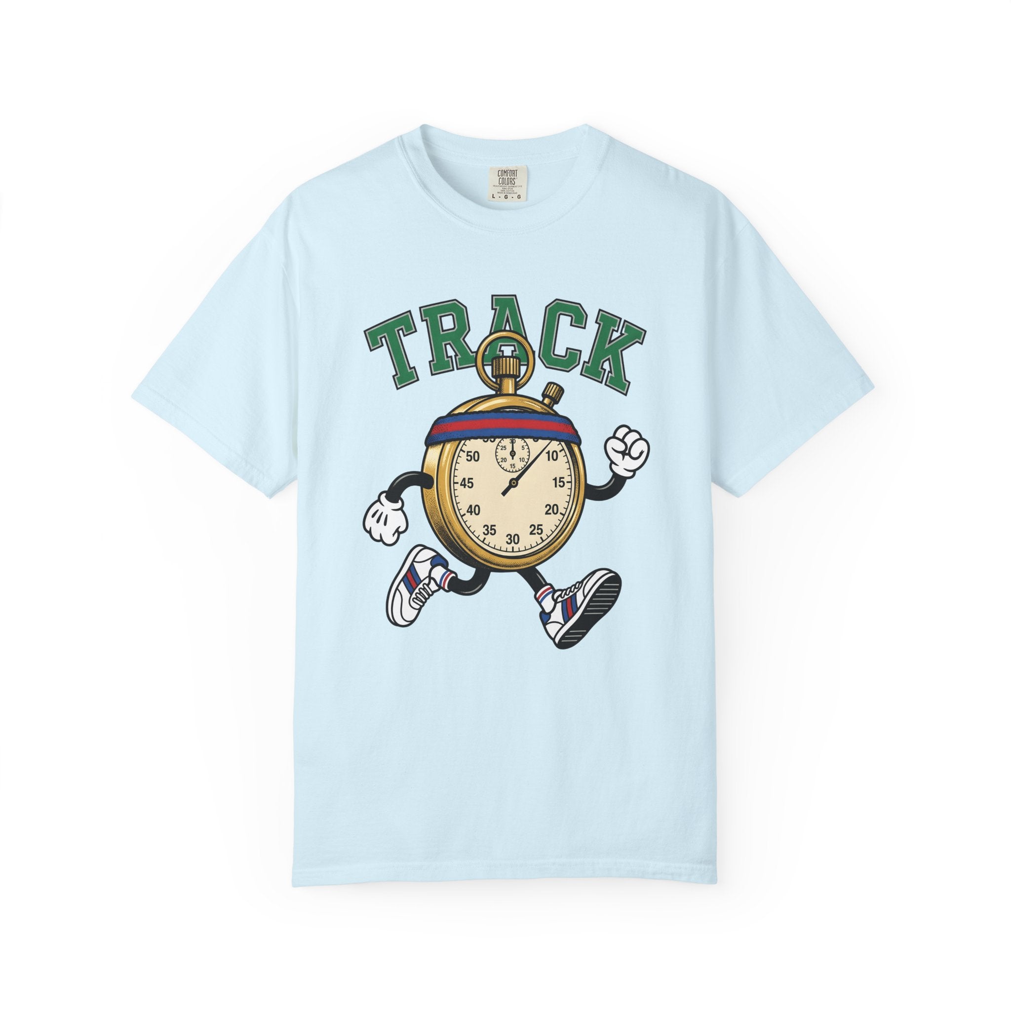 Chronometer Figure Shirt Track Sprint Gift Women Doodle Tee Stopwatch T-Shirt Racing Enthusiast Timer Tshirt Sprinter Graphic Old School