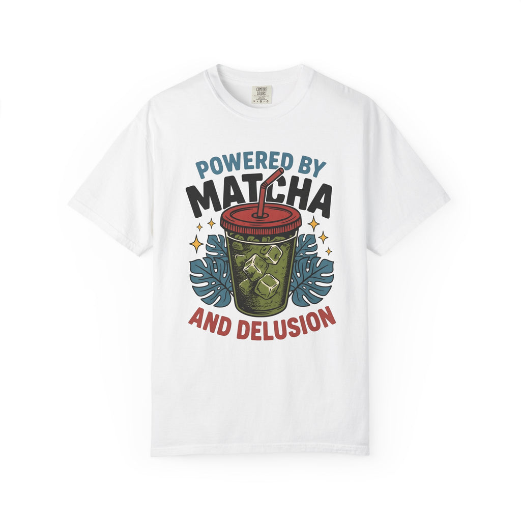 Matcha Beverage Shirt Matcha Coffeehouse Gift Women Bold Tee Green Tea T-Shirt Matcha Enthusiast Graphic Tshirt Cafe Design Old School Leaf