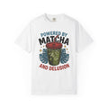 Matcha Beverage Shirt Matcha Coffeehouse Gift Women Bold Tee Green Tea T-Shirt Matcha Enthusiast Graphic Tshirt Cafe Design Old School Leaf