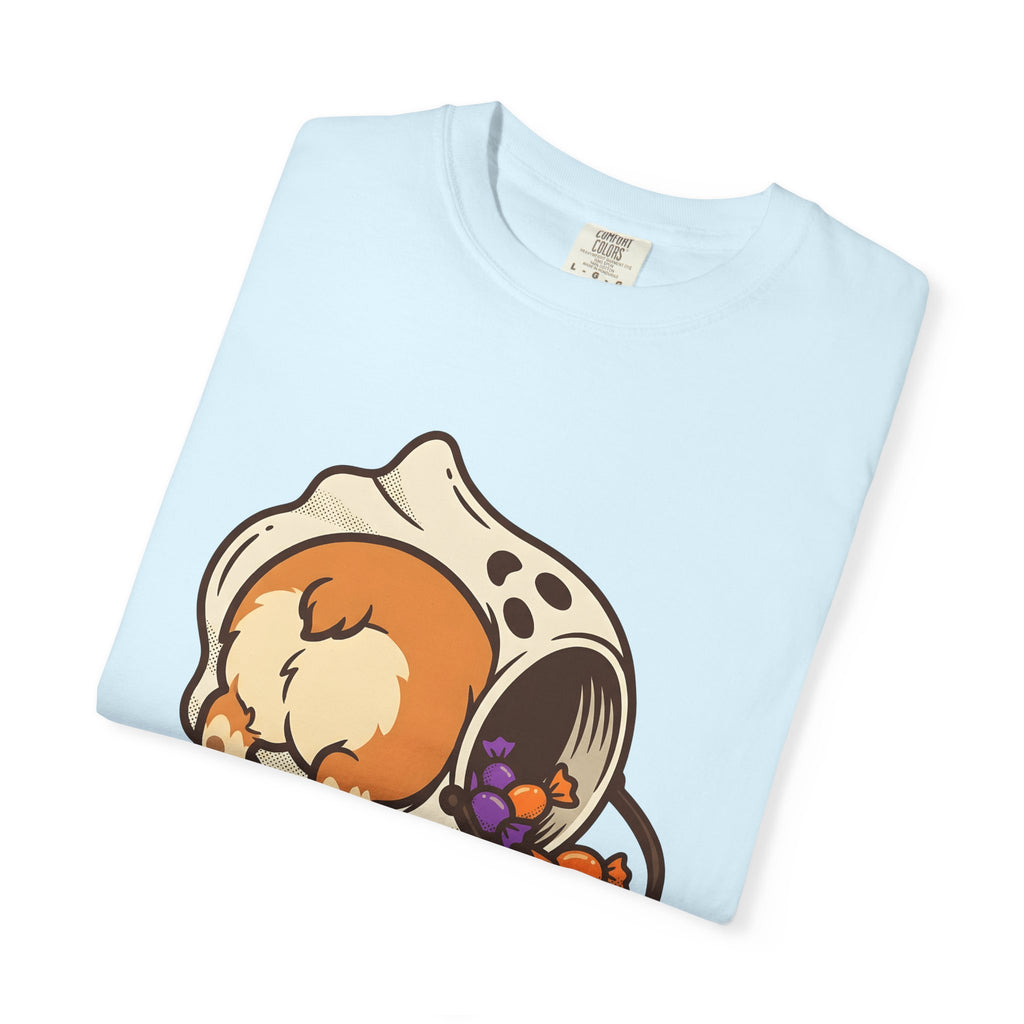 Corgi Dog Shirt Dog Halloween Gift Women Cartoon Tee Puppy T-Shirt Dog Fan Cute Tshirt Spooky Graphic Kawaii Candy Tshirt