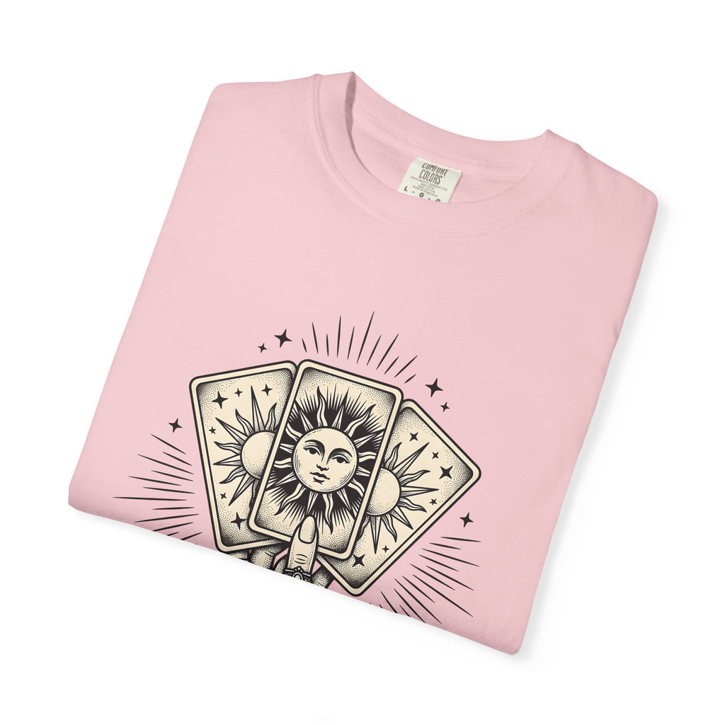 Tarot Cards Hand Shirt Boho Chic Spiritual Gift Women Vintage Tee Oracle Cards T-Shirt Bohemian Enthusiast Retro Tshirt Spiritual Graphic