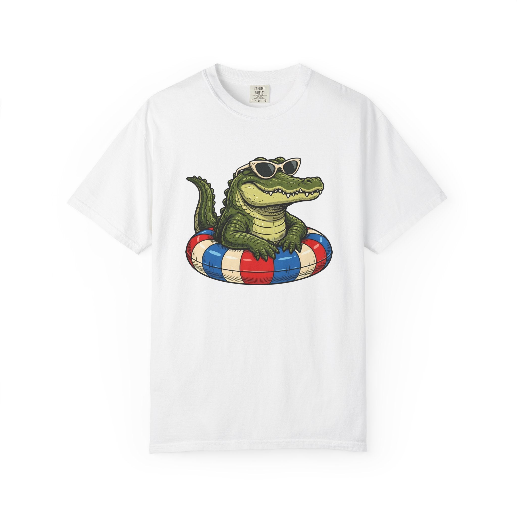 Alligator Sunglasses Shirt Animals Summer Gift Women Cartoon Tee Gators T-Shirt Wildlife Fan Crocodile Tshirt Vacation Graphic Retro Pool