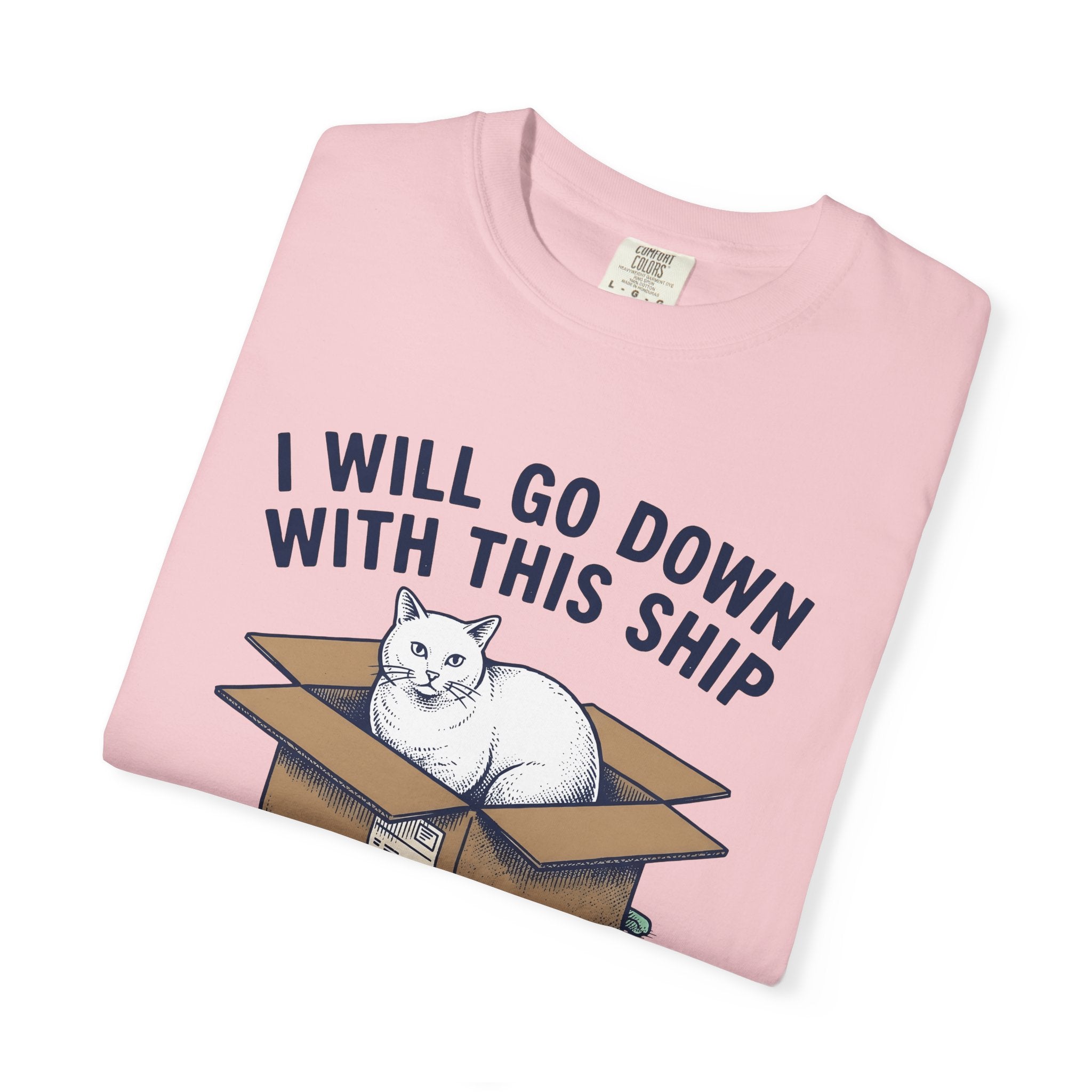 Feline Box Shirt Cat Satire Gift Women Doodle Tee Cat Box T-Shirt Cat Fan Cartoon Tshirt Parody Graphic Classic Cushioned Chips Tshirt