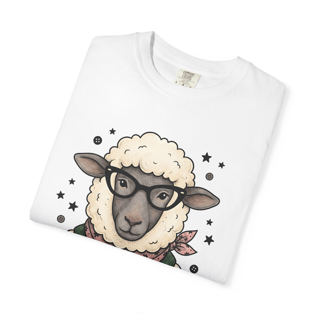 Sheep Eyewear Shirt Funny Pets Gift Women Line Art Tee Glasses T-Shirt Humor Fan Minimalist Tshirt Animal Graphic Cartoon Twinkles Tshirt