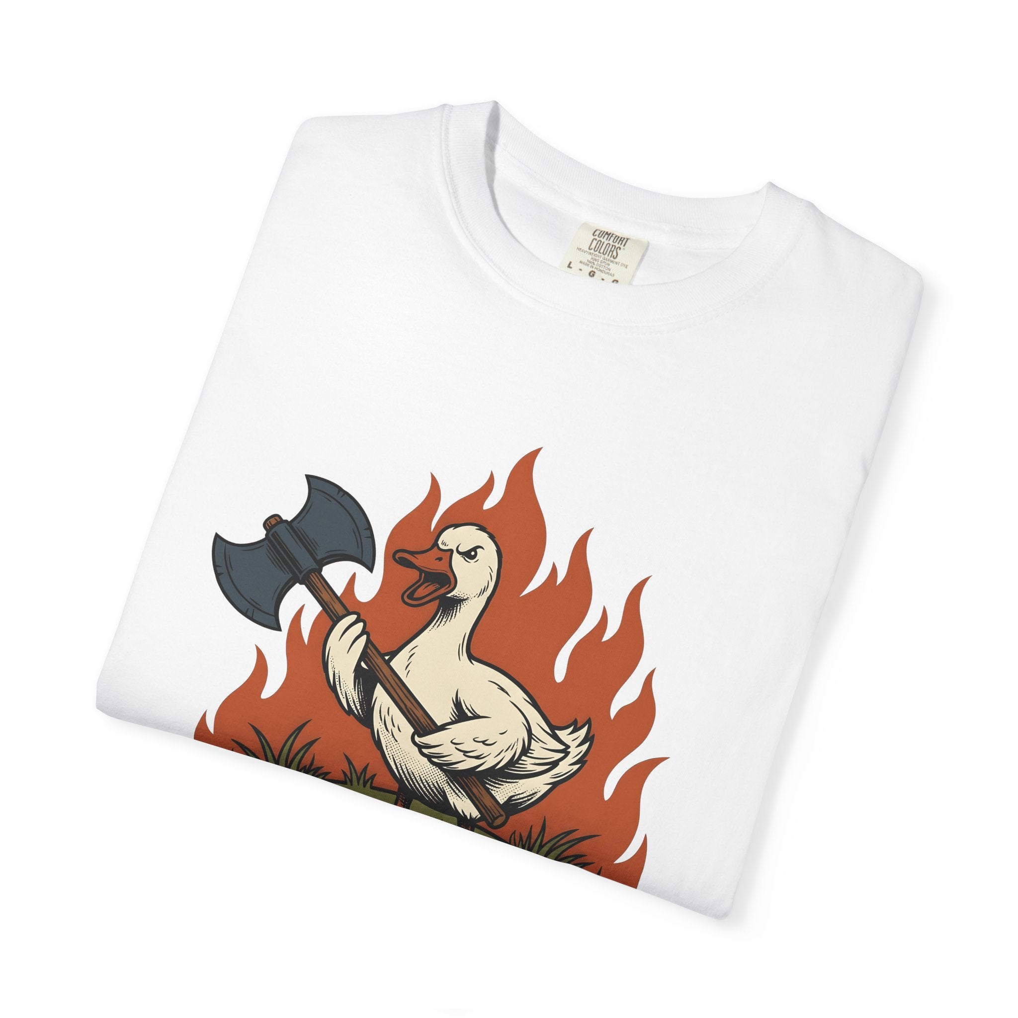 Waterfowl Axe Shirt Funny Critter Gift Women Classic Tee Hatchet T-Shirt Humor Fan Vintage Tshirt Animal Graphic Heavy Blaze Tshirt