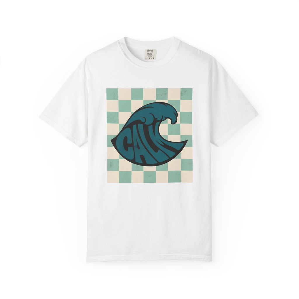 Sea Wave Shirt Ocean Calm Gift Women Graphic Tee Wave T-Shirt Marine Fan Surf Tshirt Serene Graphic Old School Lattice Tshirt