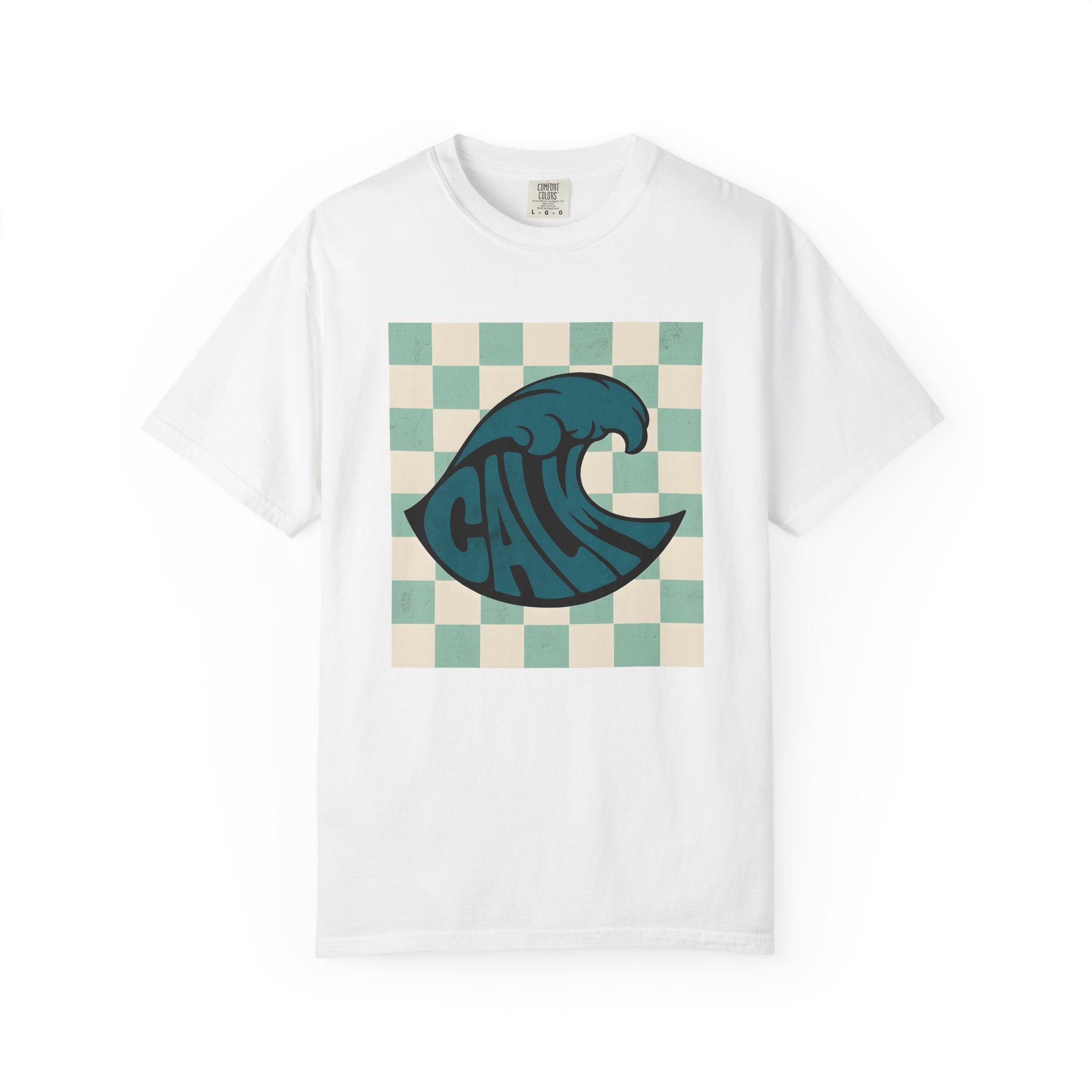 Sea Wave Shirt Ocean Calm Gift Women Graphic Tee Wave T-Shirt Marine Fan Surf Tshirt Serene Graphic Old School Lattice Tshirt