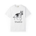 German Shepherd Shirt Dog Animal Gift Women Hand Drawn Tee Alsatian T-Shirt Dog Fan Illustrated Design Vintage Pet Portrait Tshirt