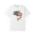 Largemouth Bass Shirt America Angling Gift Women Grunge Tee Bass T-Shirt Patriot Fan Distressed Tshirt Fishing Graphic Retro Usa Flag Tshirt
