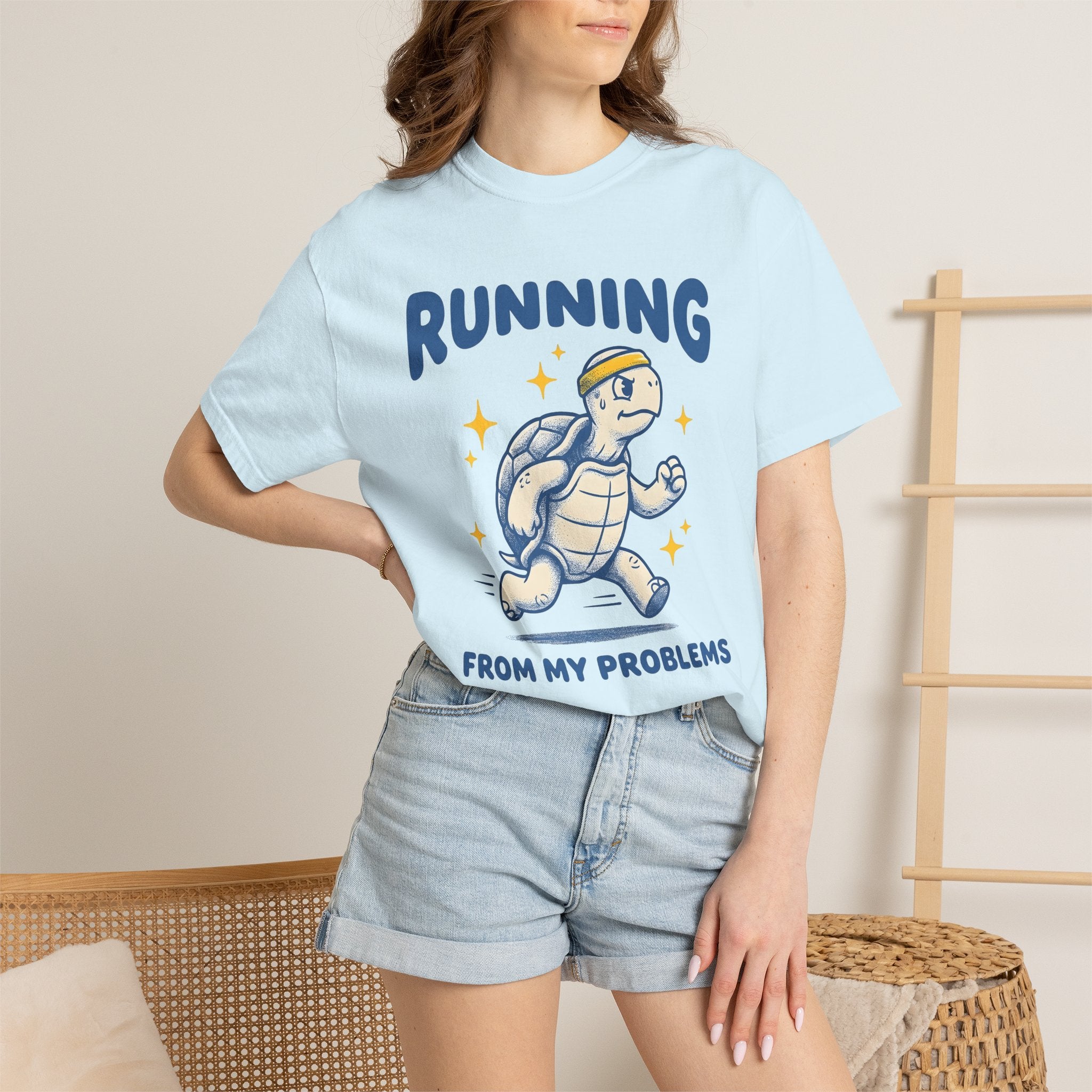 Jogging Turtle Shirt Sports Jokes Gift Women Comic Tee Turtle T-Shirt Athlete Fan Cartoon Tshirt Humor Graphic Vintage Sparkles Tshirt