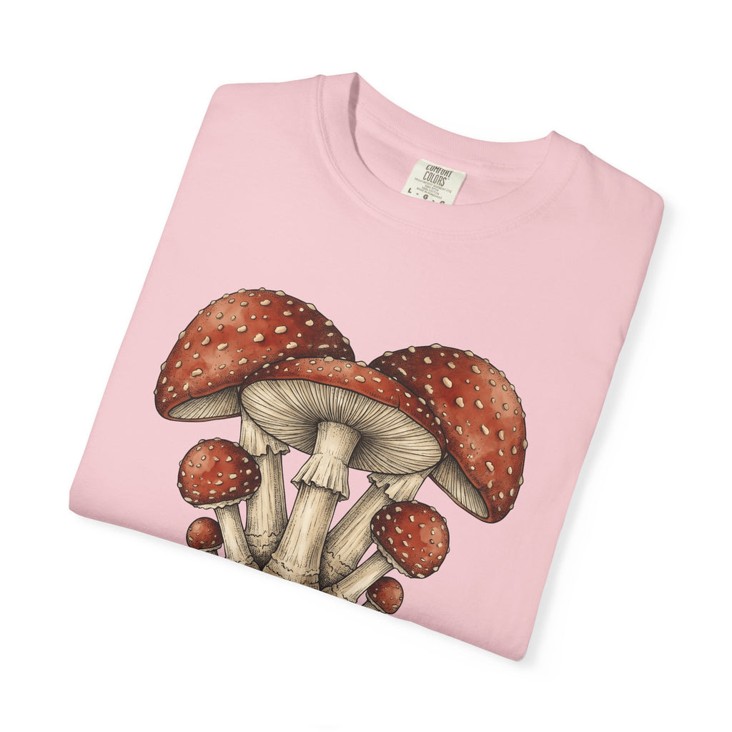 Fungi Cluster Shirt Mushrooms Wildlife Gift Women Nature Illustration Tee Mushroom T-Shirt Fungal Fan Botanical Tshirt Wildlife Graphic