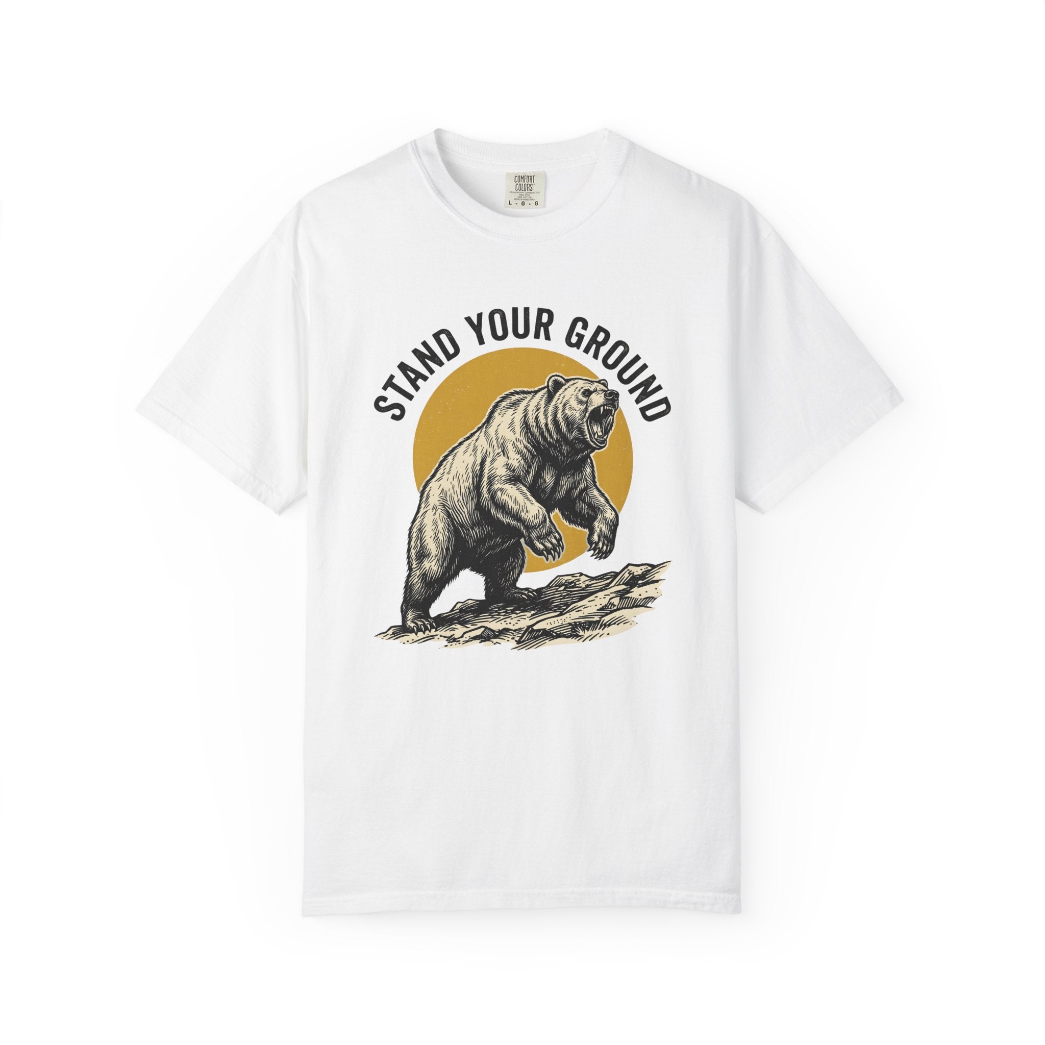 Bear Shirt Bear Forest Gift Women Retro Tee Grizzly T-Shirt Bear Fan Ursine Tshirt Woods Graphic Sketch Hill Tshirt