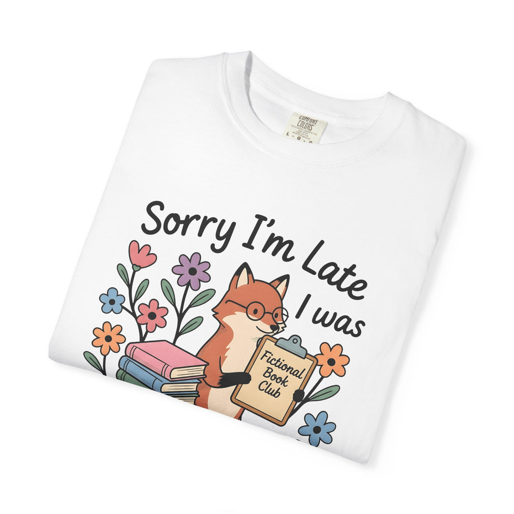 Fox Tales Shirt Mom Library Gift Women Cartoon Tee Fable T-Shirt Motherhood Fan Illustrated Tshirt Book Graphic Line Art Garden Flowers