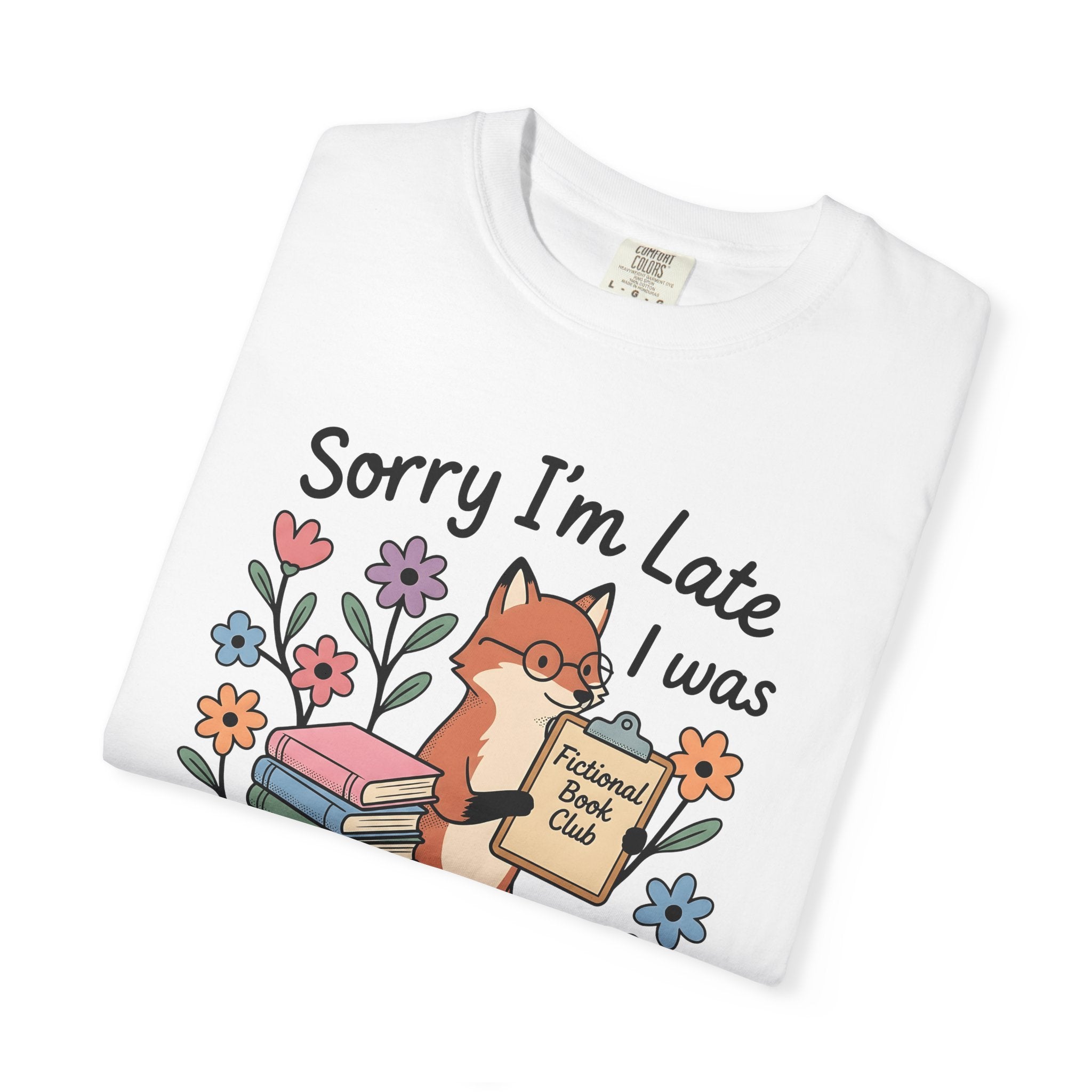 Fox Tales Shirt Mom Library Gift Women Cartoon Tee Fable T-Shirt Motherhood Fan Illustrated Tshirt Book Graphic Line Art Garden Flowers