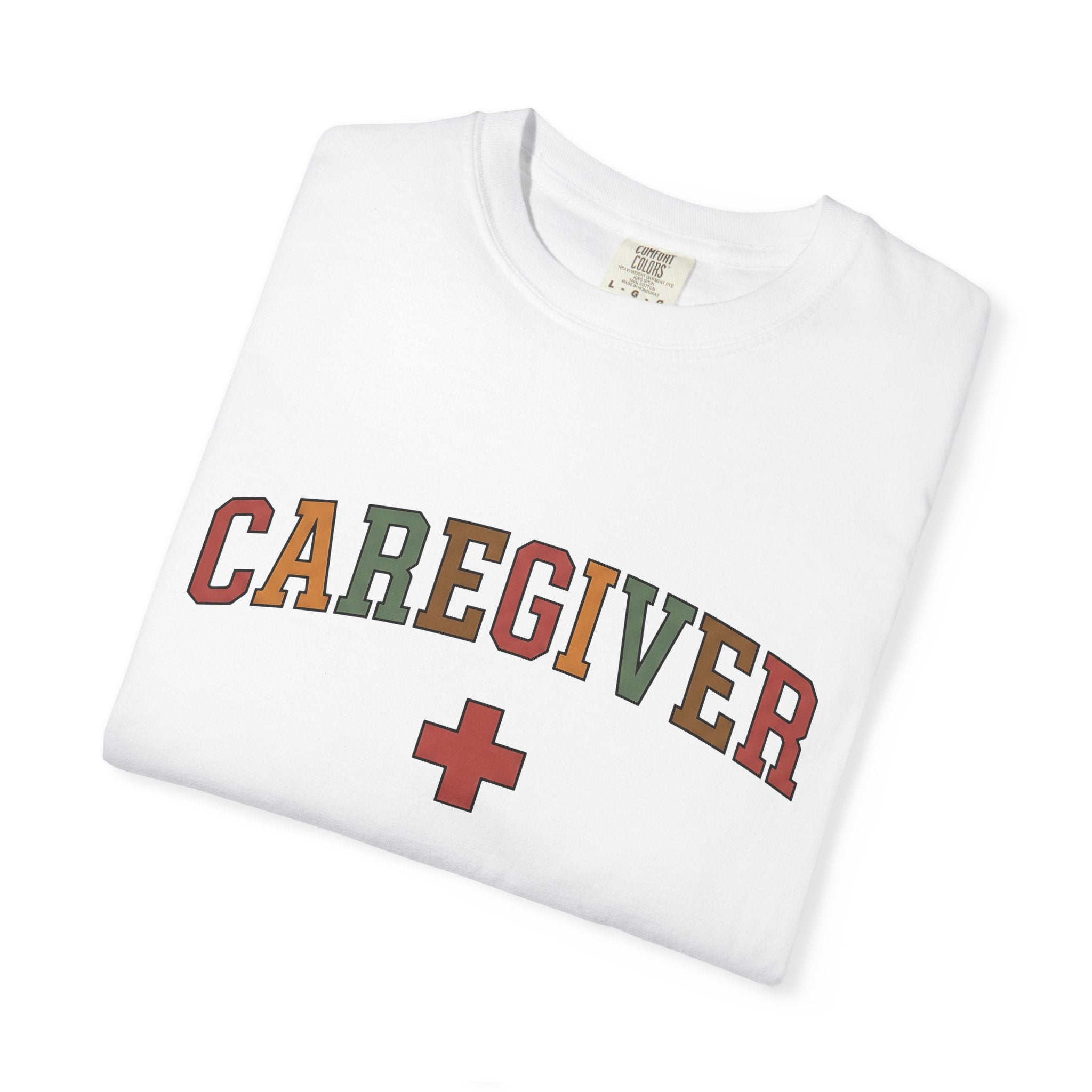 Caregiver Art Shirt Nurses Medical Gift Women Heavy Tee Caregiver T-Shirt Nurse Enthusiast Grunge Tshirt Healthcare Graphic Classic Medic