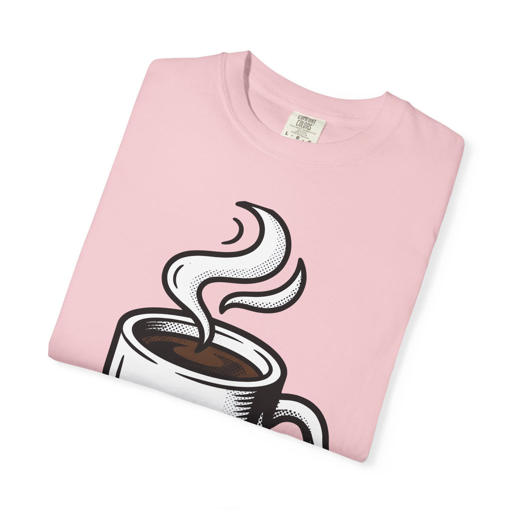 Java Mug Shirt Coffee Morning Gift Women Graphic Tee Mug T-Shirt Coffee Fan Caffeine Tshirt Morning Design Line Art Vapor Tshirt