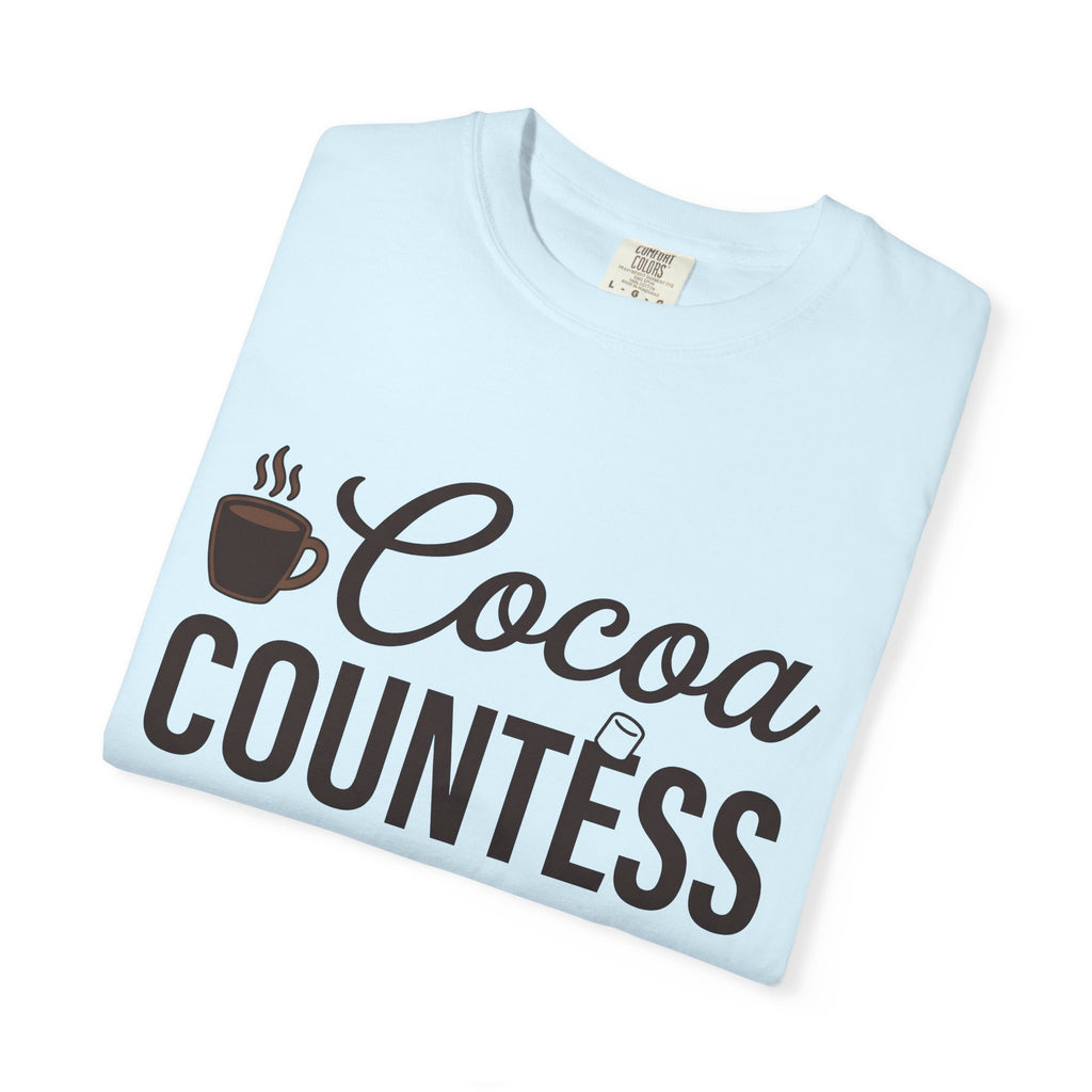 Chocolate Mug Shirt Drinks Snack Gift Women Trendy Tee Hot Chocolate T-Shirt Beverage Fan Cocoa Tshirt Munchie Graphic Basic Marshmallow