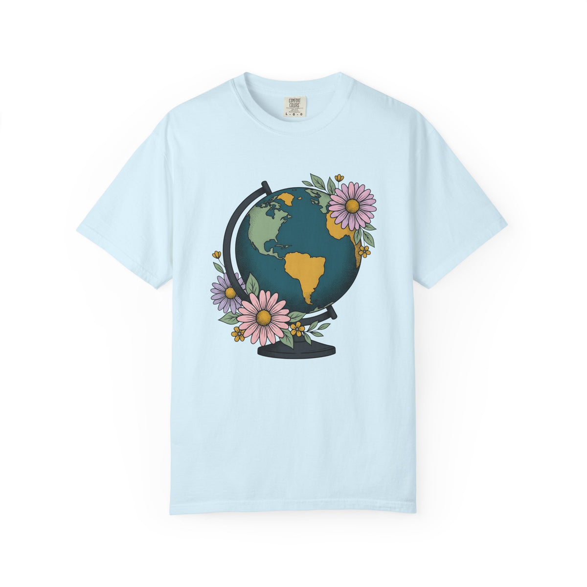 Earth Blooms Shirt Teacher Adventure Unisex Gift Folk Tee Floral T-Shirt