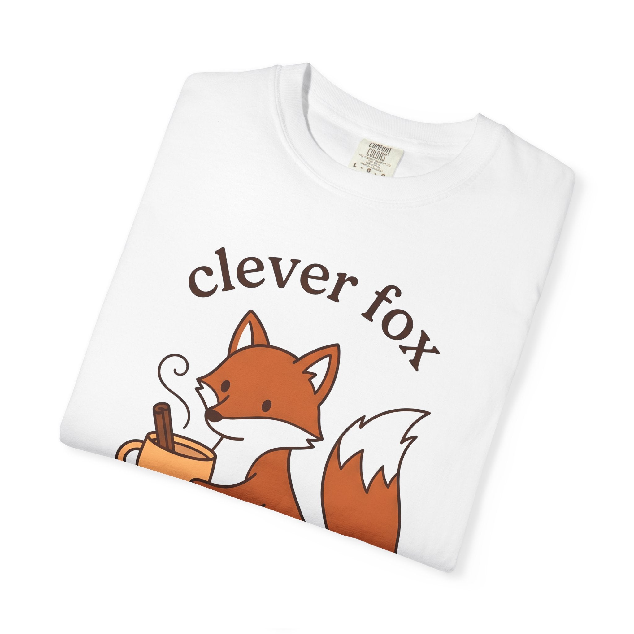 Fox Tea Mug Shirt Coffee Critter Gift Women Kawaii Tee Mug T-Shirt Coffee Fan Animal Graphic Tshirt Sleek Cinnamon Tshirt