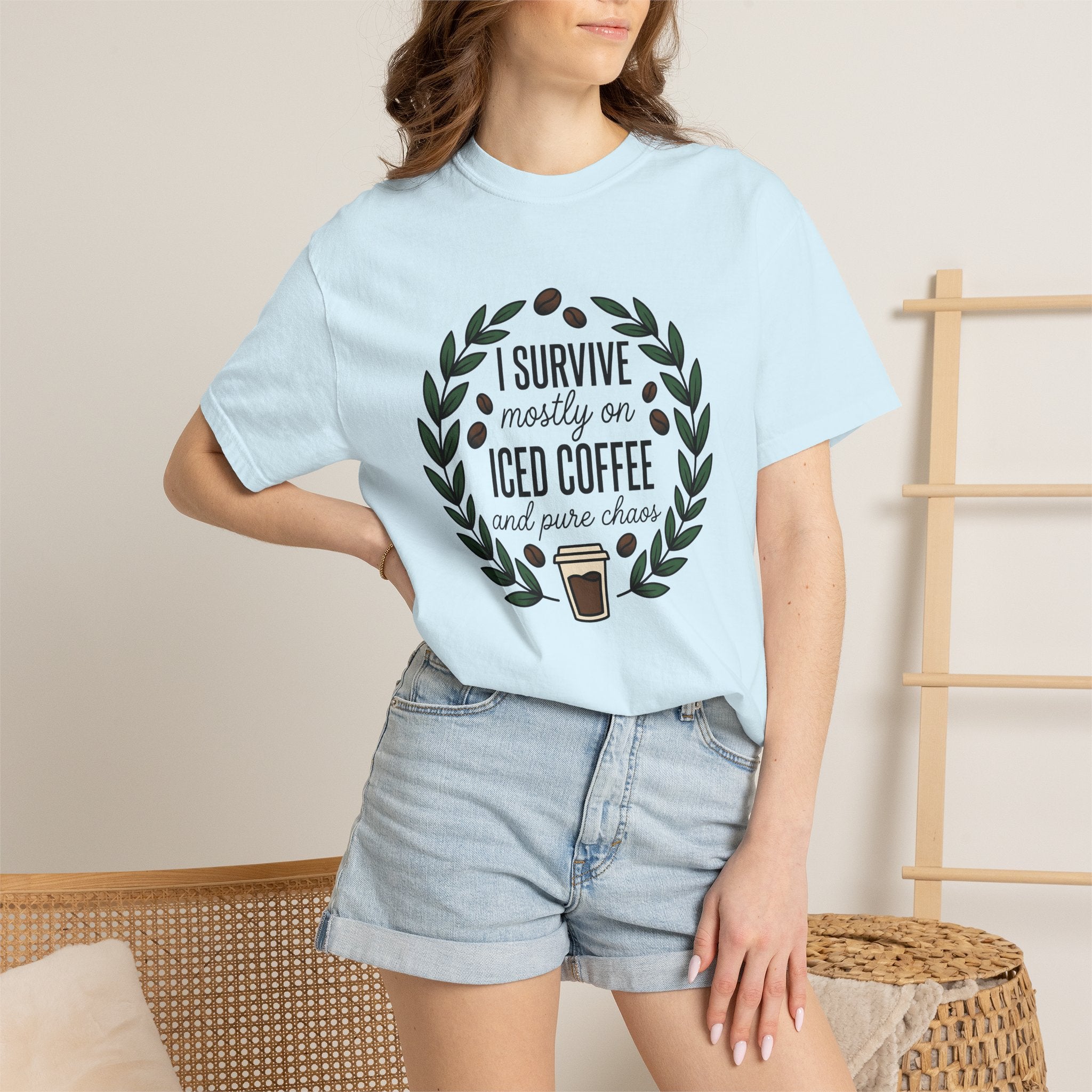 Chilled Coffee Cup Shirt Nurses Mocha Gift Women Vintage Tee Coffee Mug T-Shirt Teacher Enthusiast Retro Tshirt Chocolate Graphic Line Art