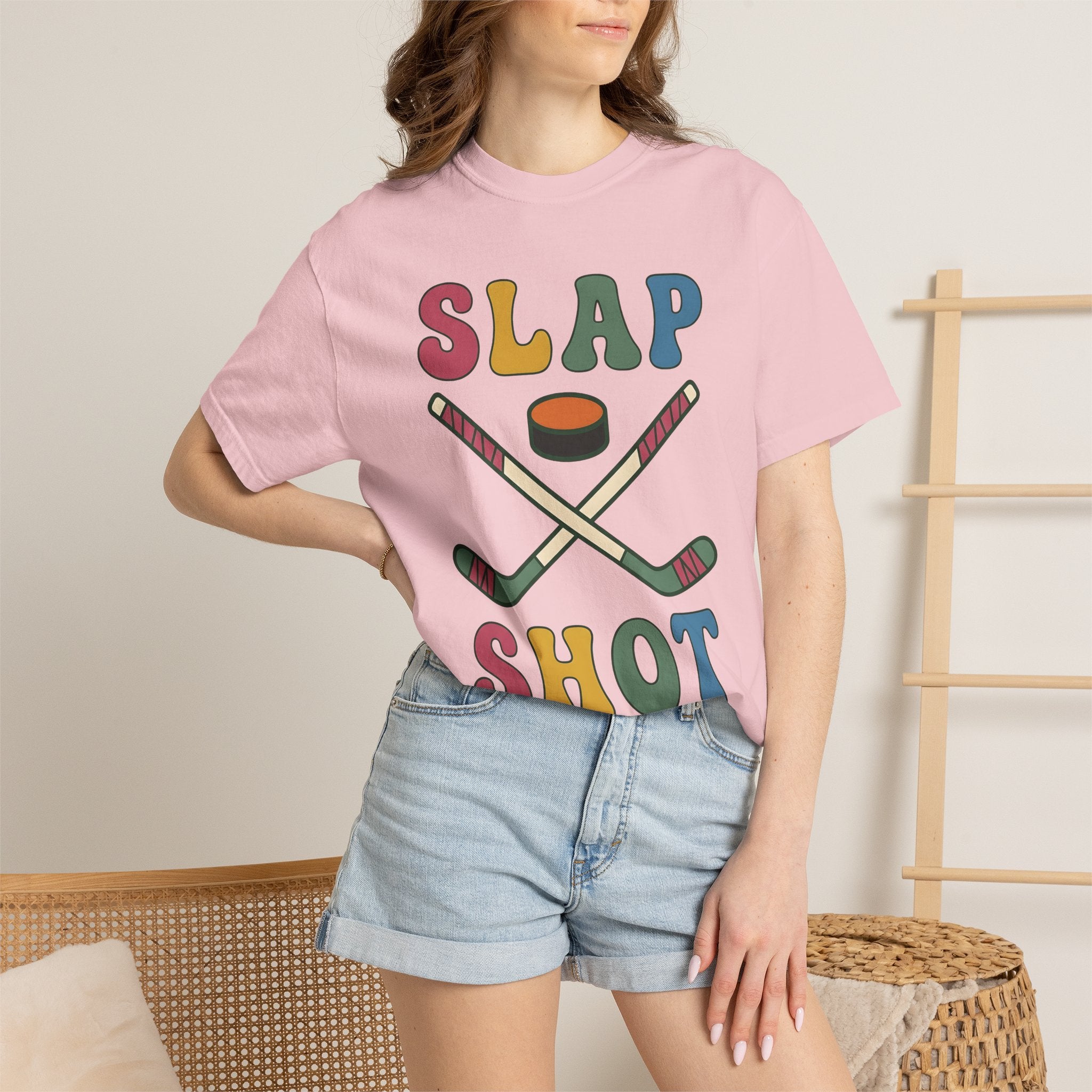 Hockey Sticks Shirt Sports League Gift Women Hand Drawn Tee Hockey Staves T-Shirt Athlete Fan Hockey Stick Graphic Tshirt Line Art Puck Ball