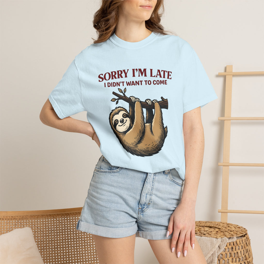 Sloth Branch Shirt Sloth Comedy Gift Women Doodle Tee Sloth T-Shirt Sloth Fan Cartoon Tshirt Humor Graphic Classic Tree Tshirt