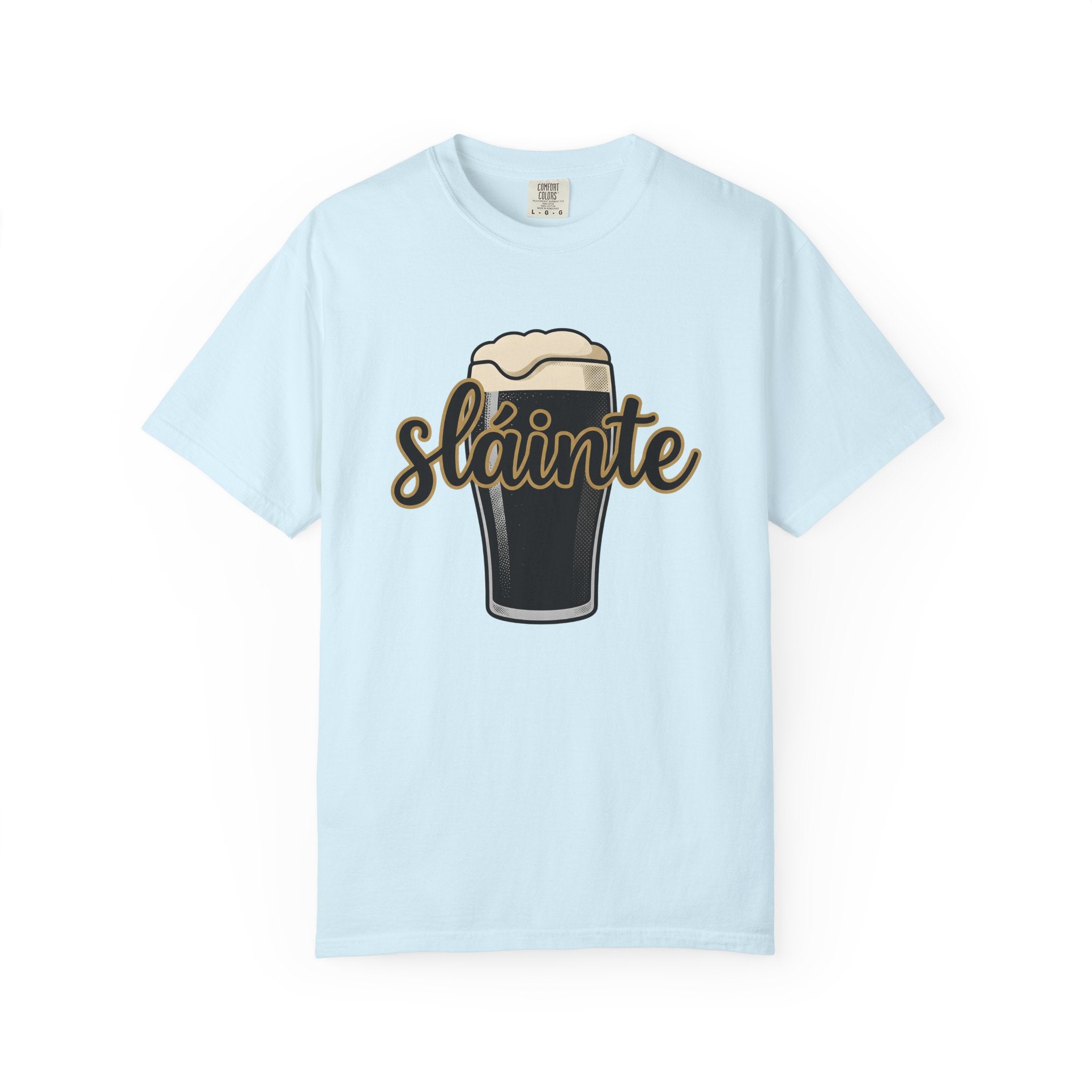 Beer Glass Shirt St Patrick's Day Celtic Gift Women Graphic Tee Pint Glass T-Shirt Irish Fan Typography Tshirt Celtic Design Illustration