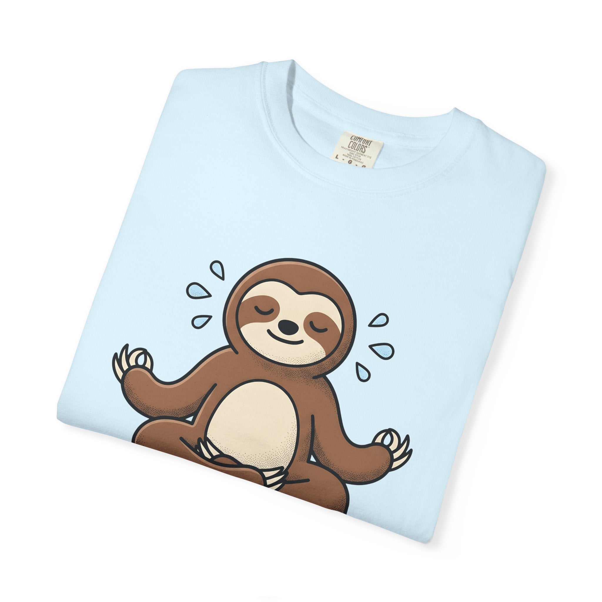 Sloth Yoga Shirt Yoga Exercise Gift Women Illustration Tee Slow Yoga T-Shirt Yoga Enthusiast Digital Tshirt Fitness Graphic Sleek Yoga Pose