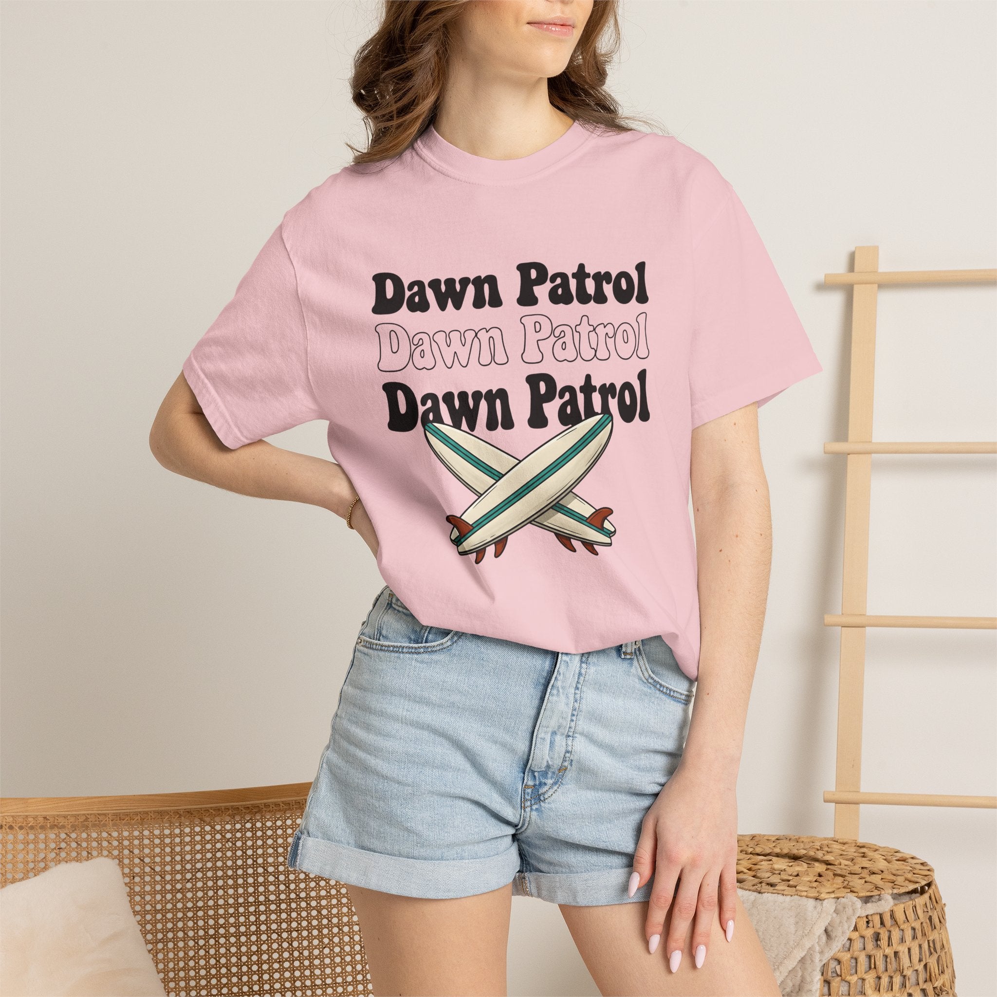 Surfboards Shirt Surfing Coast Gift Women Cartoon Tee Shortboards T-Shirt Surfer Fan Surfboard Graphics Illustration Doodle Stripes Tshirt