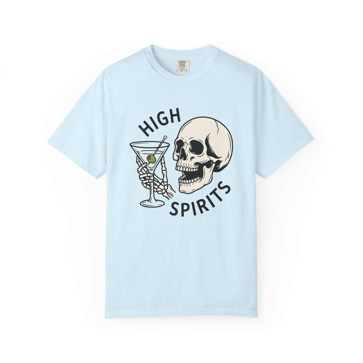 Skull Martini Glass Shirt Drinks Halloween Decorations Gift Women Pop Art Tee Martini Glass T-Shirt Cocktail Fan Retro Tshirt Spooky Graphic