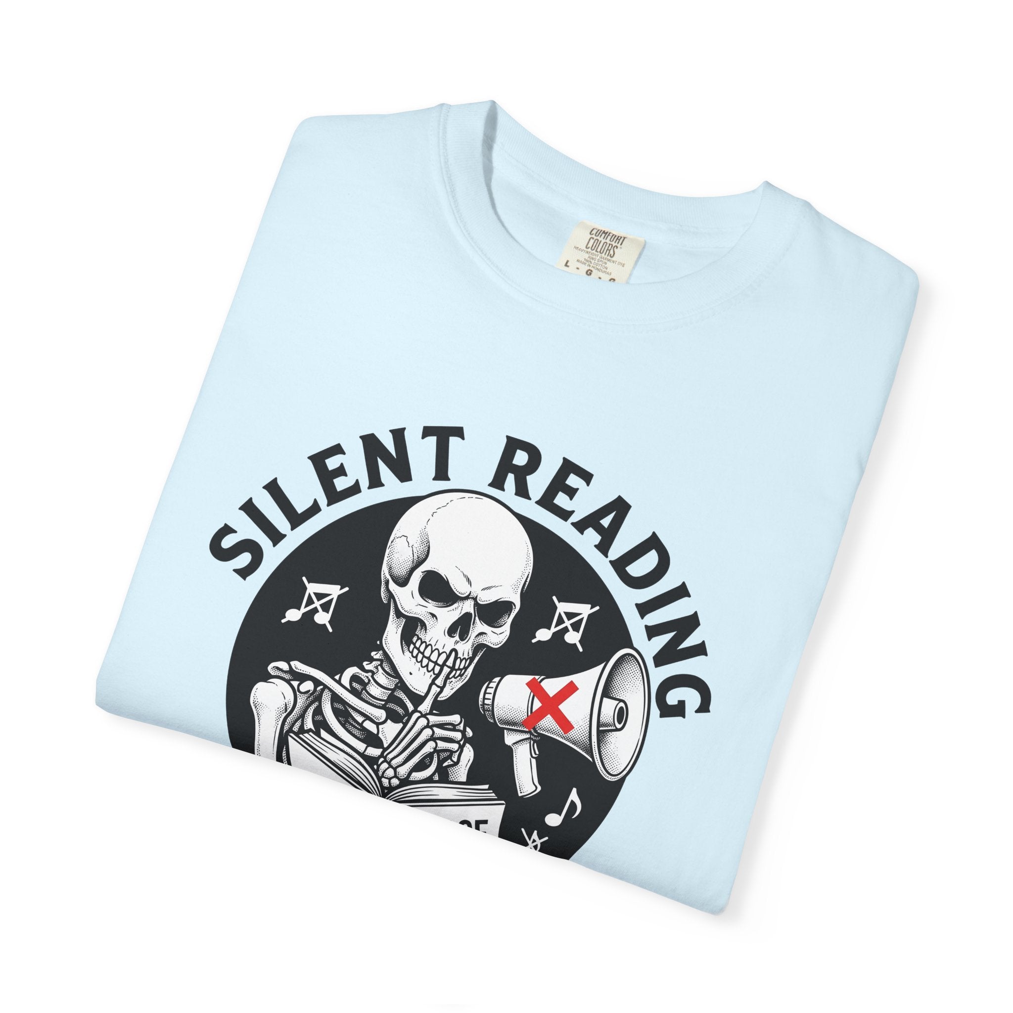 Skull Reading Book Shirt Teachers Literacy Gift Women Ink Tee Skull T-Shirt Educator Enthusiast Tattoo Tshirt Reading Graphic Retro Speaker