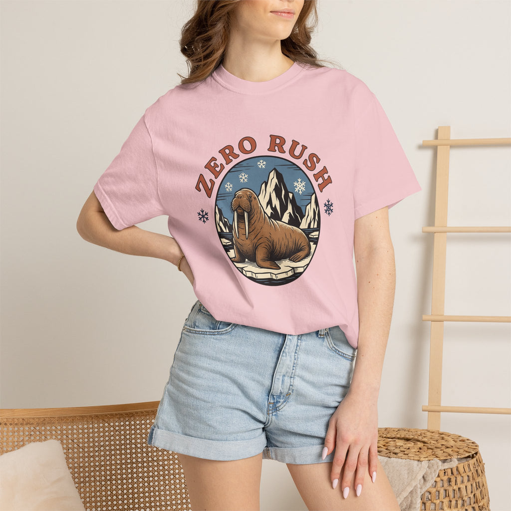 Walrus Shirt Animal Fauna Gift Women Classic Tee Tusk T-Shirt Wildlife Fan Vintage Tshirt Wildlife Graphic Old School Frost Patterns Tshirt