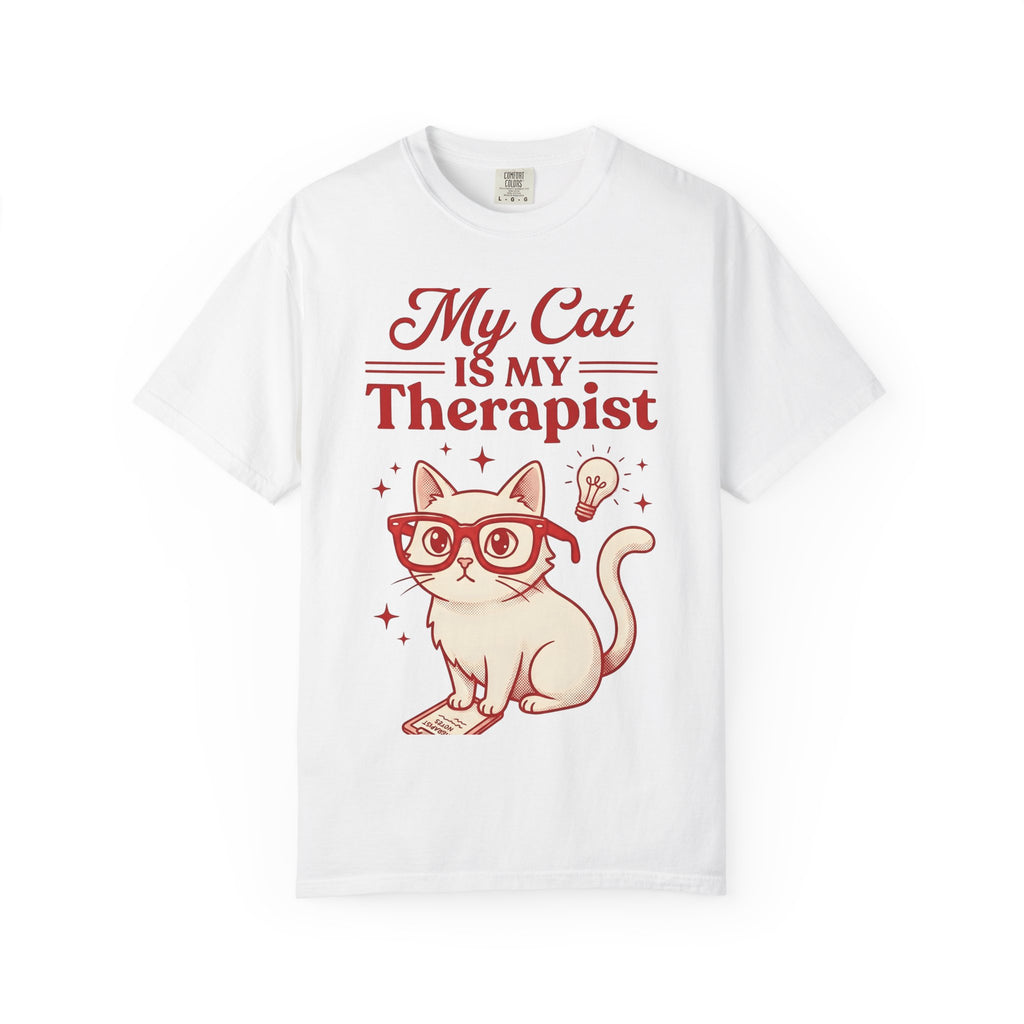 Feline Glasses Shirt Cat Funny Gift Women Doodle Tee Cat Eye T-Shirt Cat Fan Kitty Graphic Tshirt Sketch Bulb Tshirt