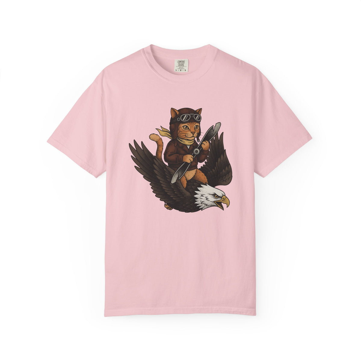 Flying Cat Shirt Cat Unisex Gift Creatures Classic Tee Kitty T-Shirt Cat Fan