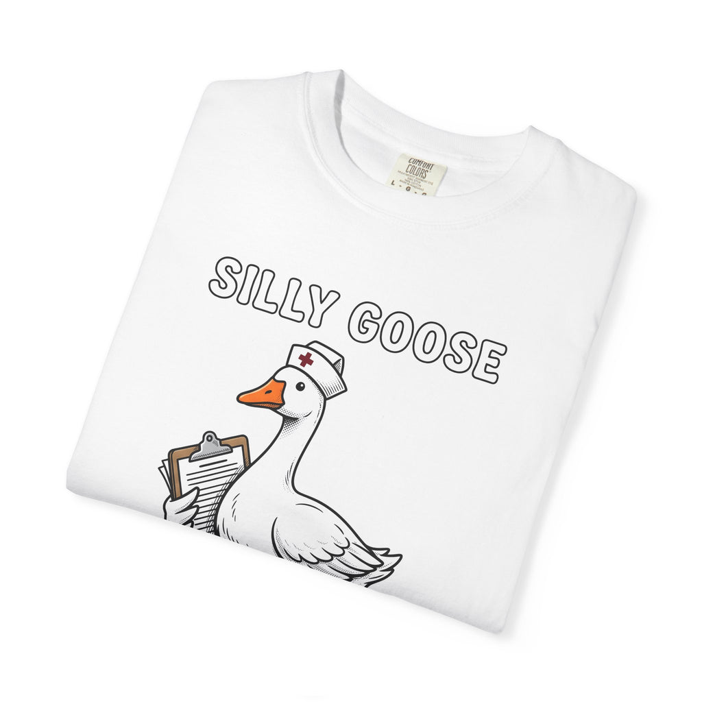 Nurse Duck Shirt Nurses Wildlife Gift Women Comic Tee Duckling T-Shirt Nursing Enthusiast Cartoon Tshirt Animal Graphic Line Art Notepad