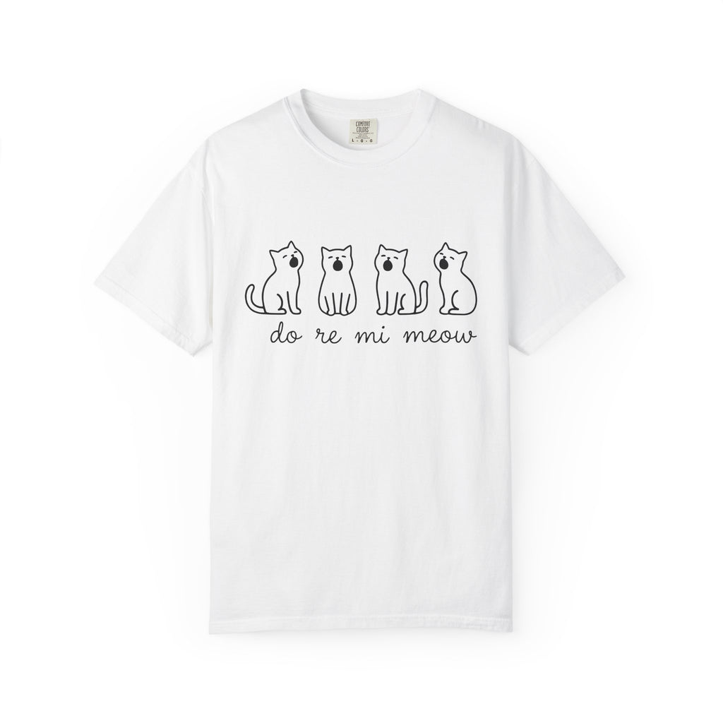Singing Kittens Shirt Cat Joke Gift Women Hand Drawn Tee Kitty T-Shirt Cat Fan Illustrated Tshirt Prank Graphic Simple Song Tshirt