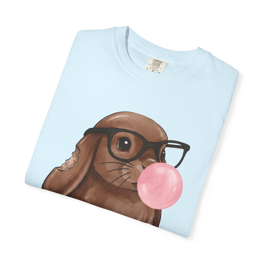 Sweet Rabbit Shirt Easter Beast Gift Women Hand Drawn Tee Bunny T-Shirt Easter Fan Hare Tshirt Monster Graphic Pastel Specs Tshirt