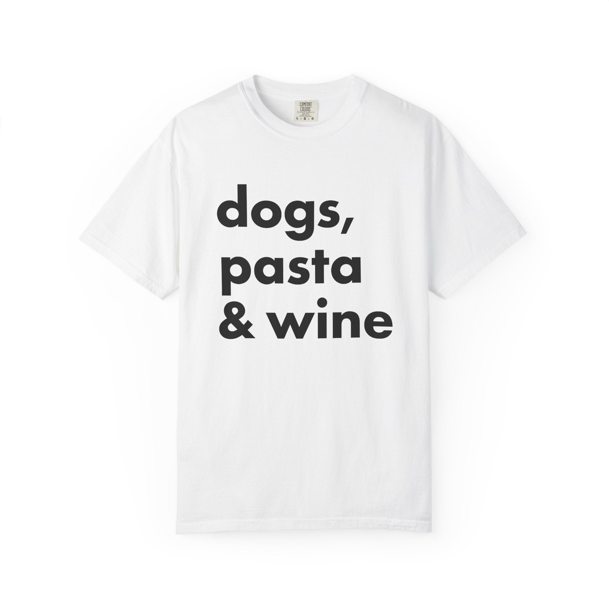 Bold Lettering Design Shirt Dog Gourmet Gift Women Contemporary Tee Typography T-Shirt Dog Fan Minimalist Tshirt Gourmet Design Graphic