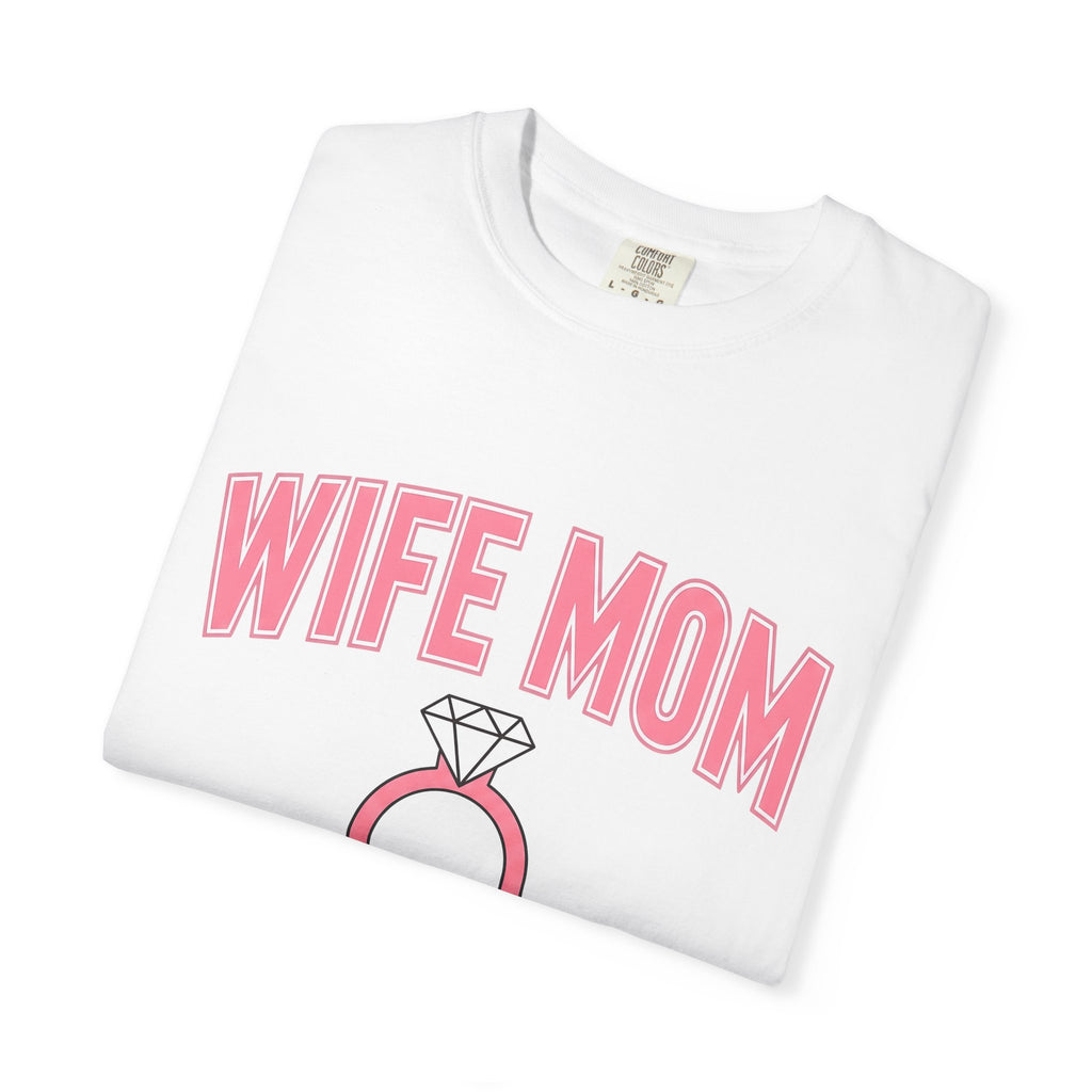 Diamond Ring Shirt Moms Family Gift Women Bold Tee Engagement Ring T-Shirt Mother Fan Bridal Tshirt Family Graphic Minimalist Jewelry Tshirt