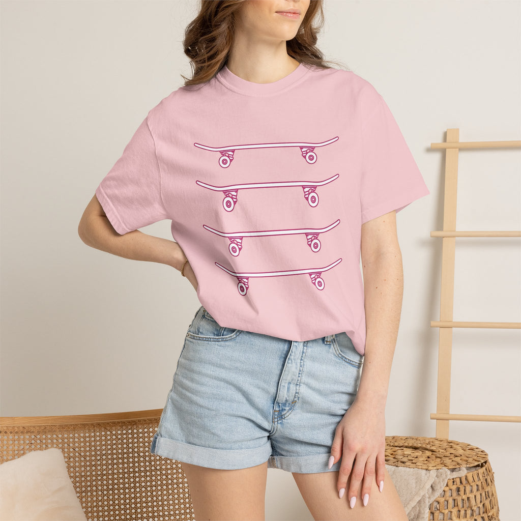 Skateboard Design Shirt Skateboarding Urban Gift Women Simple Tee Skateboard T-Shirt Skater Enthusiast Minimalist Tshirt Streetwear Graphic