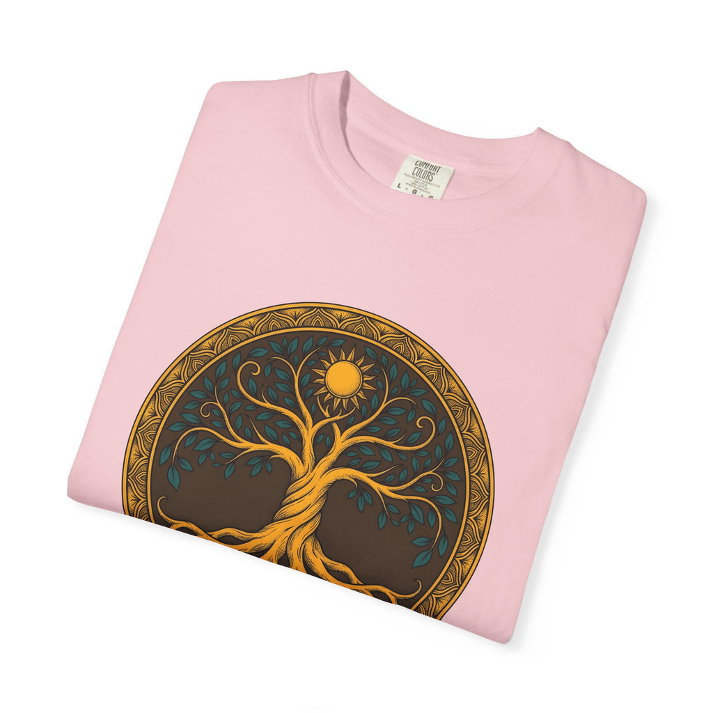 Life Tree Shirt Boho Chic Metaphysical Gift Women Henna Tee Tree Of Life T-Shirt Bohemian Enthusiast Mehndi Tshirt Spiritual Graphic Retro