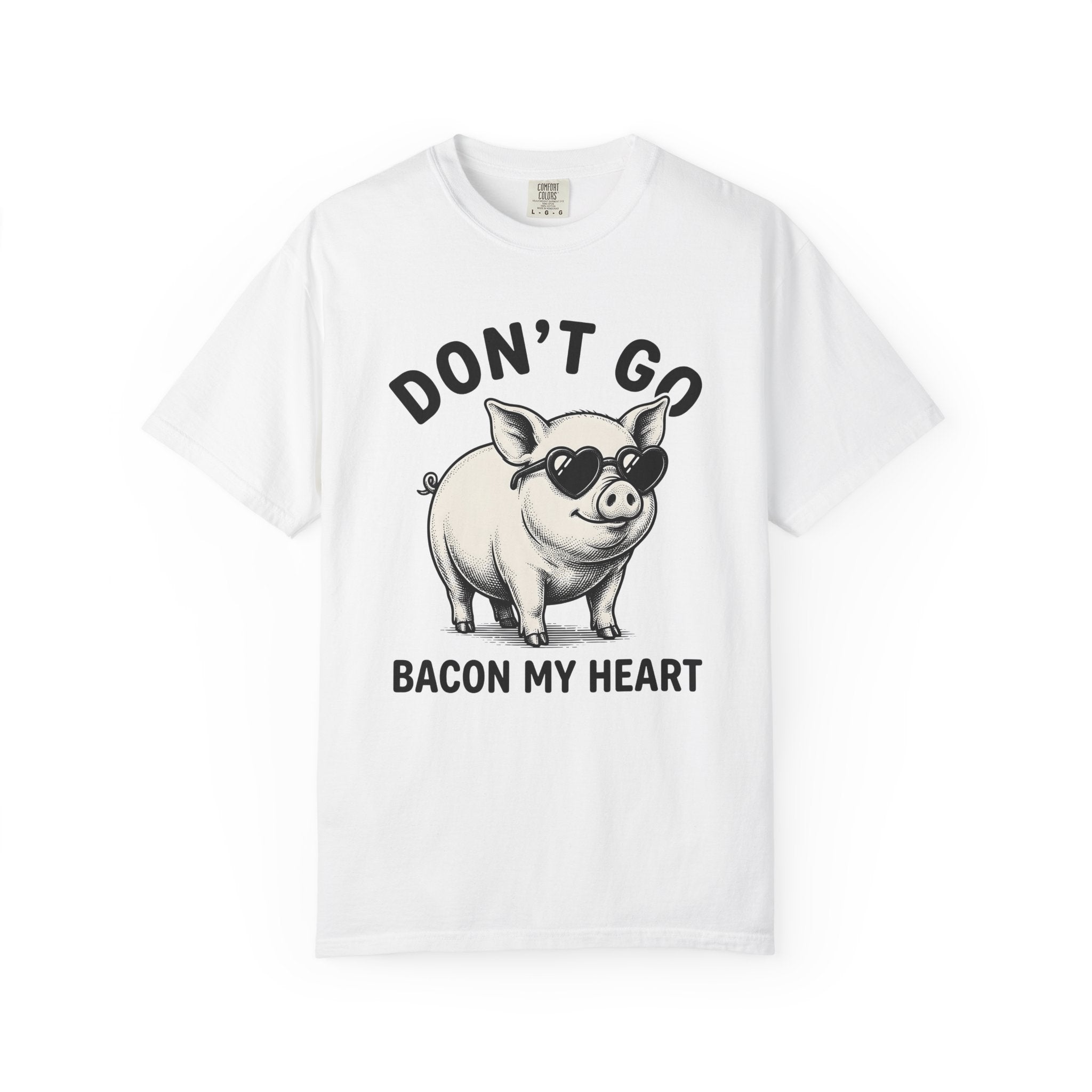Pig Drawing Shirt Funny Wildlife Gift Women Cartoon Tee Swine T-Shirt Humor Fan Comic Tshirt Animal Graphic Hand Painted Love Sunglasses