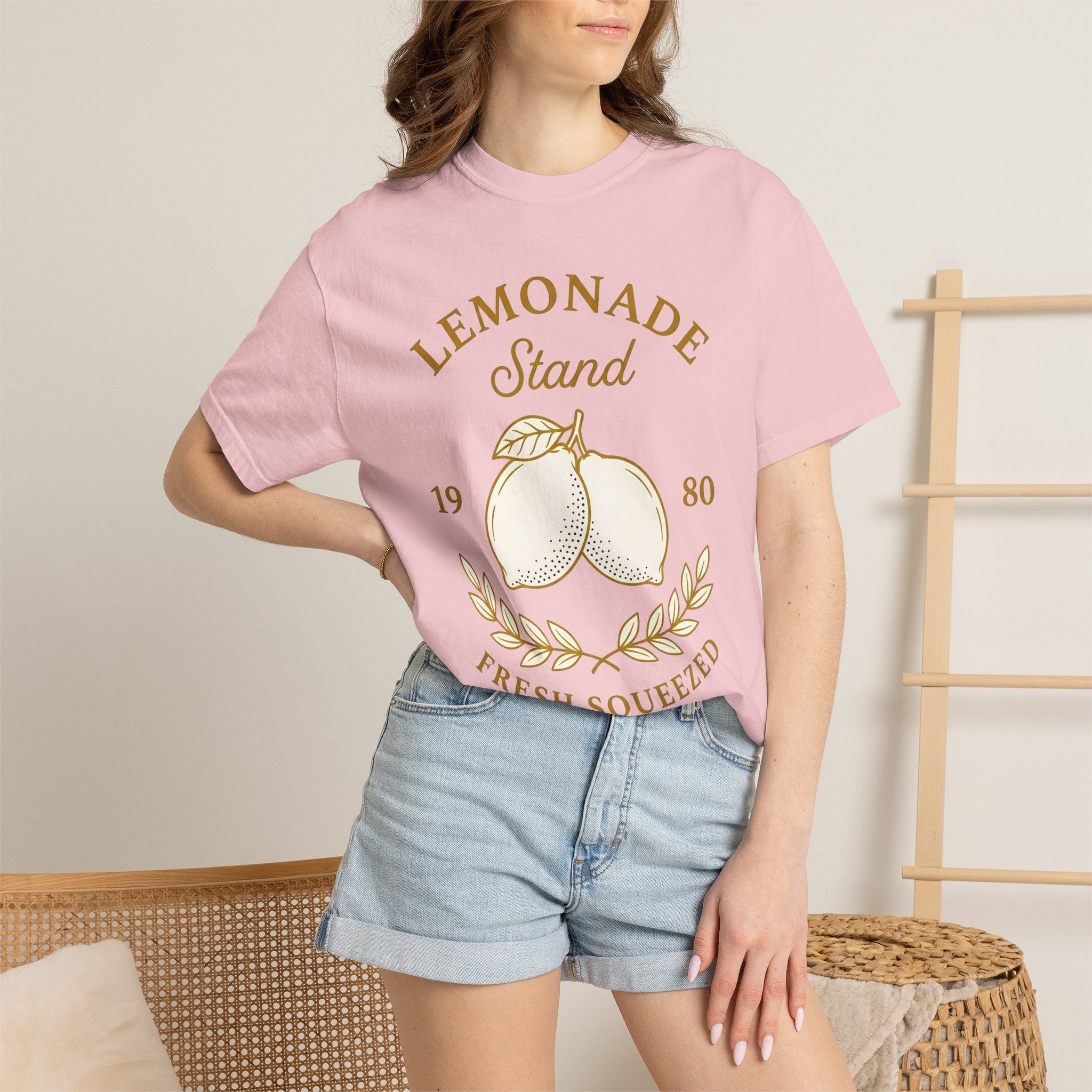 Lemon Citrus Shirt Drinks Vacation Gift Women Retro Tee Citrus T-Shirt Beverage Fan Vintage Tshirt Holiday Graphic Simple Olive Branch