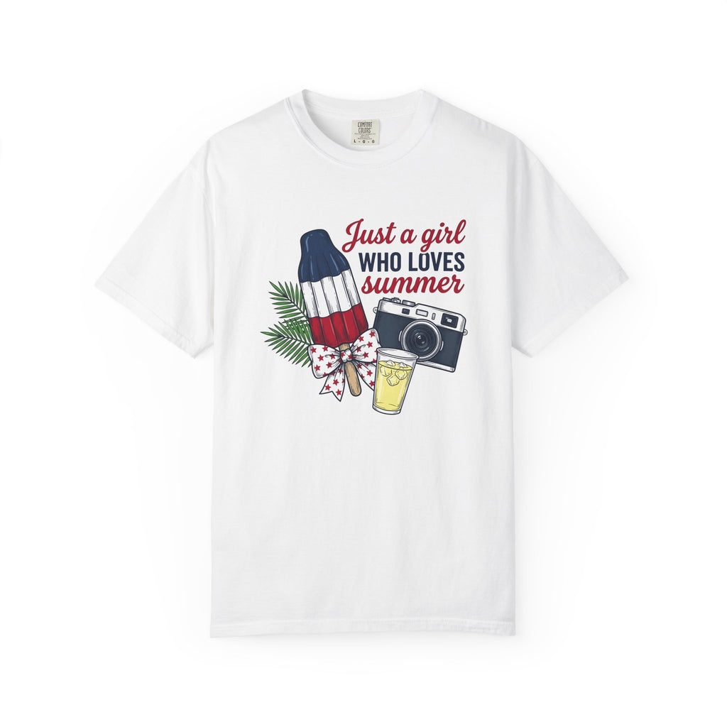 Patriotic Popsicle Shirt 4th Of July Summer Gift Women Hand Drawn Tee Popsicle T-Shirt Independence Day Fan Illustrated Tshirt Summer
