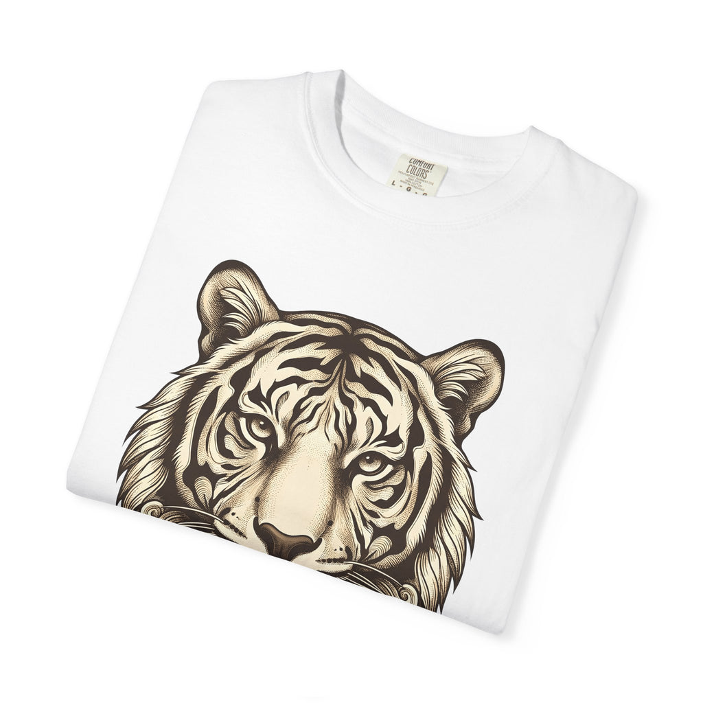 Tiger Face Shirt Animals Wildlife Gift Women Tattoo Tee Tiger T-Shirt Animal Fan Cat Graphic Tshirt Vintage Mandala Tshirt