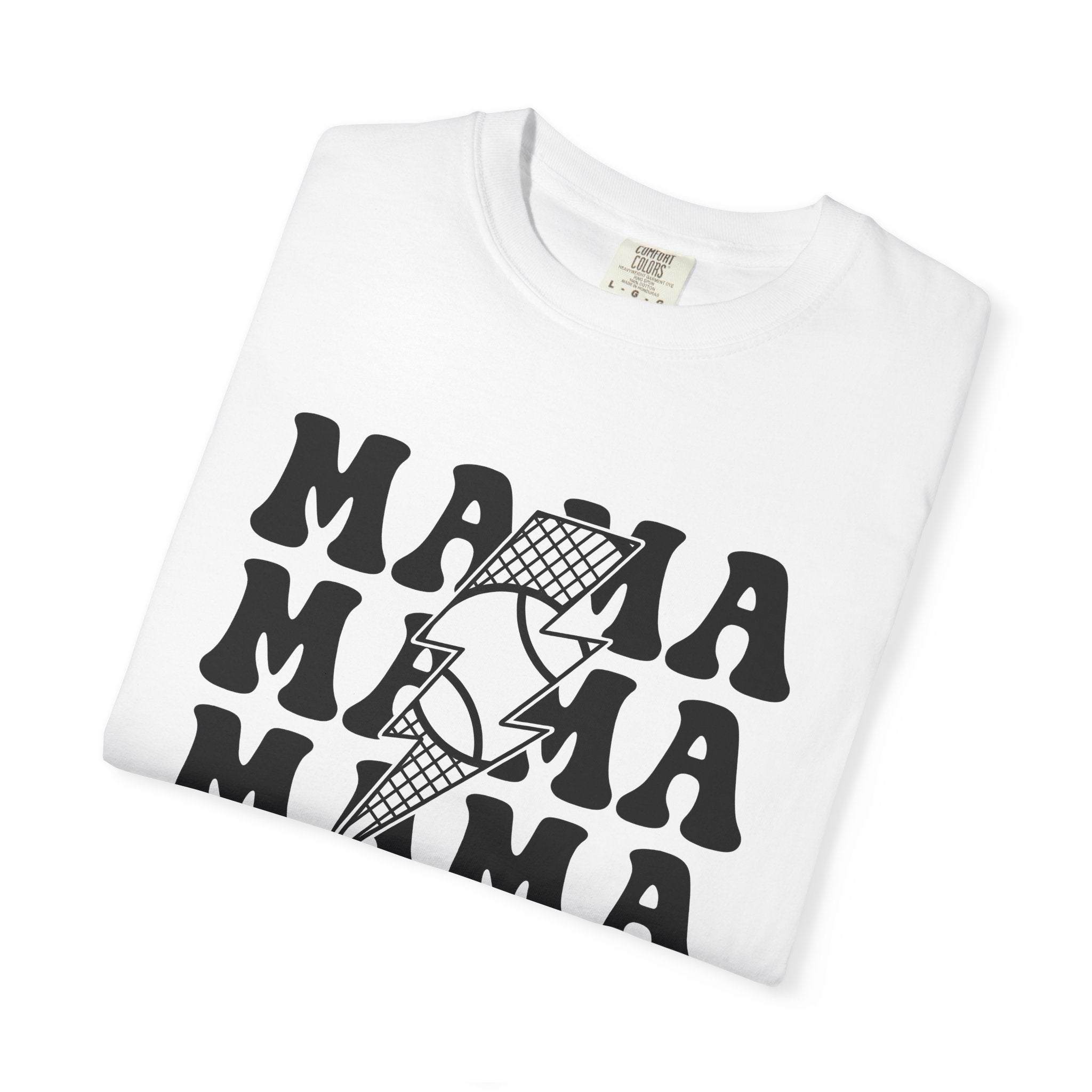 Power Bolt Shirt Moms Kin Gift Women Old School Tee Bolt T-Shirt Mom Fan Vintage Tshirt Family Graphic Thick Mesh Tshirt