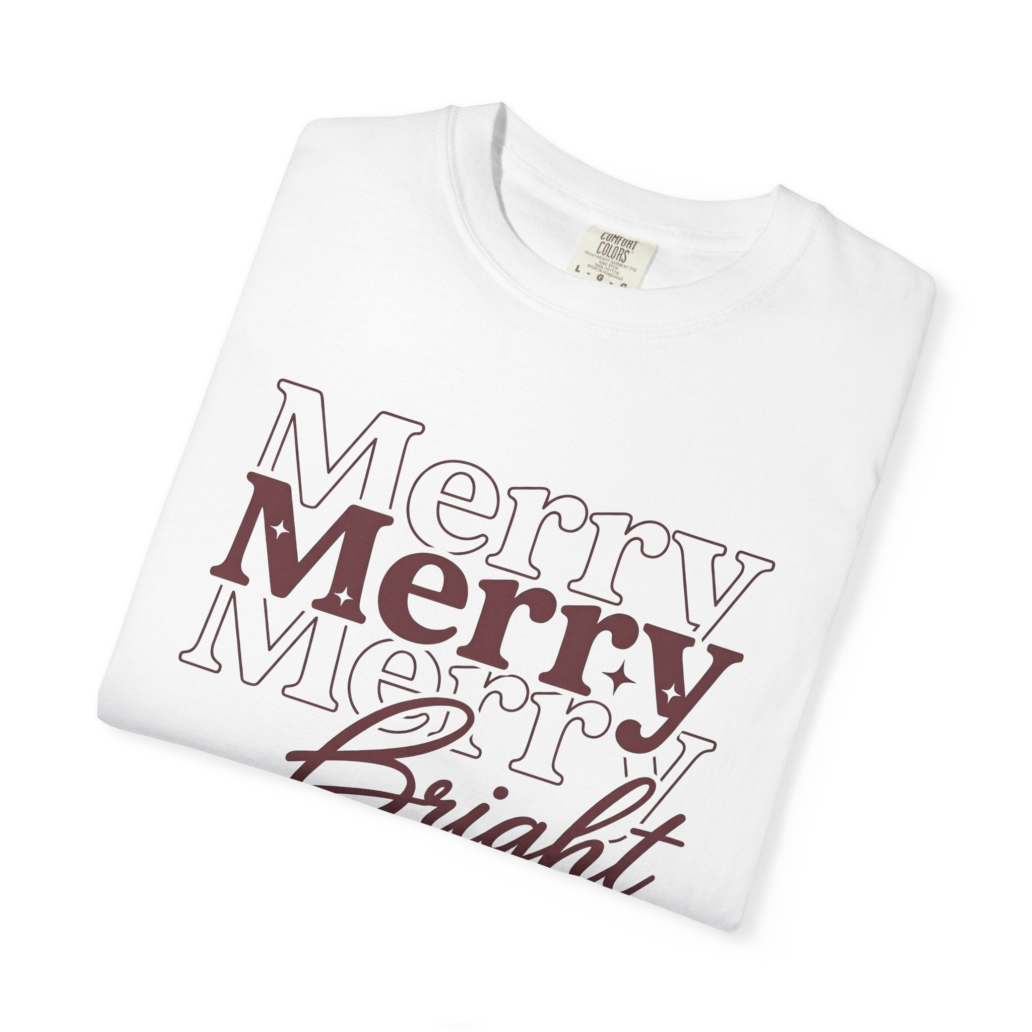 Joyful Phrase Shirt Christmas Event Gift Women Fresh Tee Quote T-Shirt Holiday Fan Trendy Tshirt Party Graphic Crisp Shines Tshirt