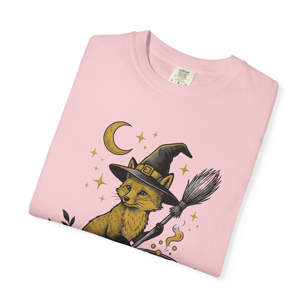 Magic Fox Shirt Halloween Creature Gift Women Retro Tee Fox T-Shirt Horror Fan Kitschy Tshirt Monster Graphic Sketch Pot Tshirt