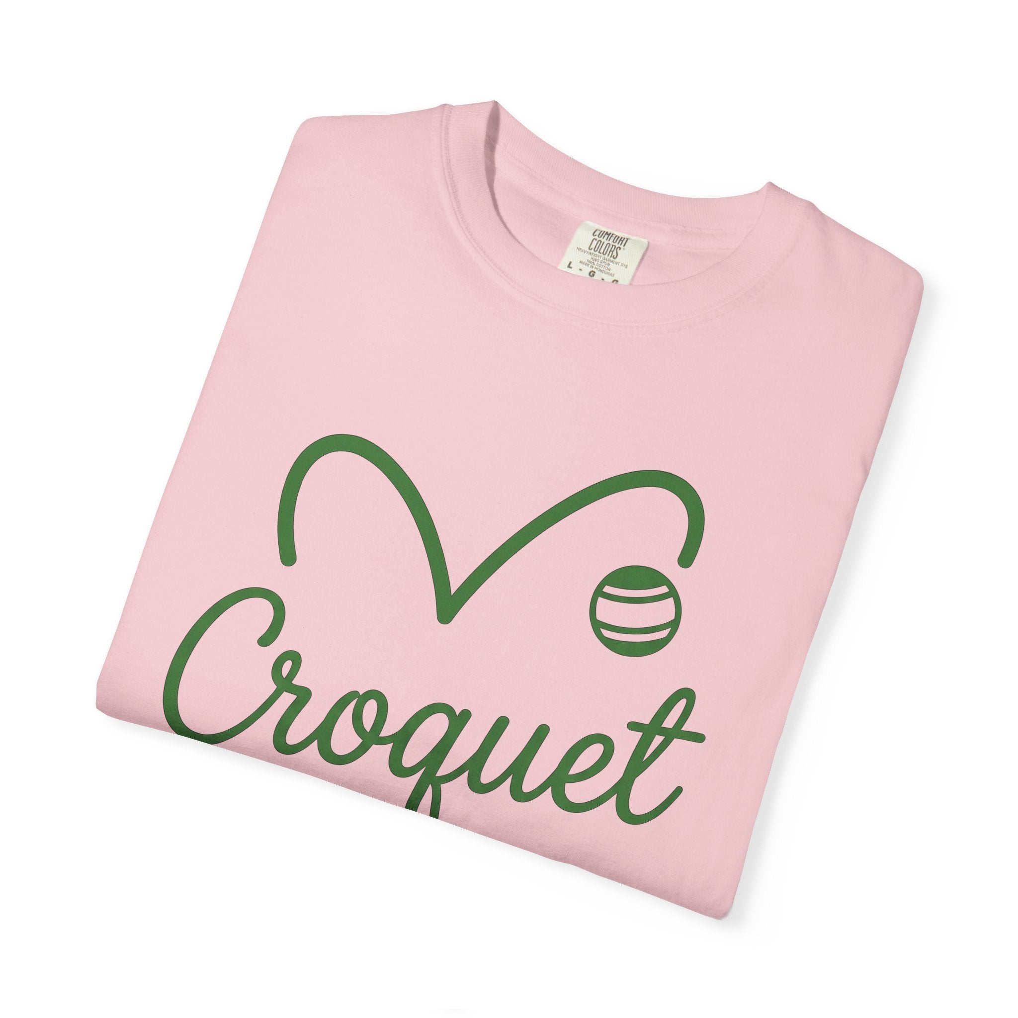 Croquet Clubs Shirt Croquet Patio Gift Women Modern Tee Mallet T-Shirt Croquet Fan Contemporary Tshirt Outdoor Design Classic Ball Tshirt