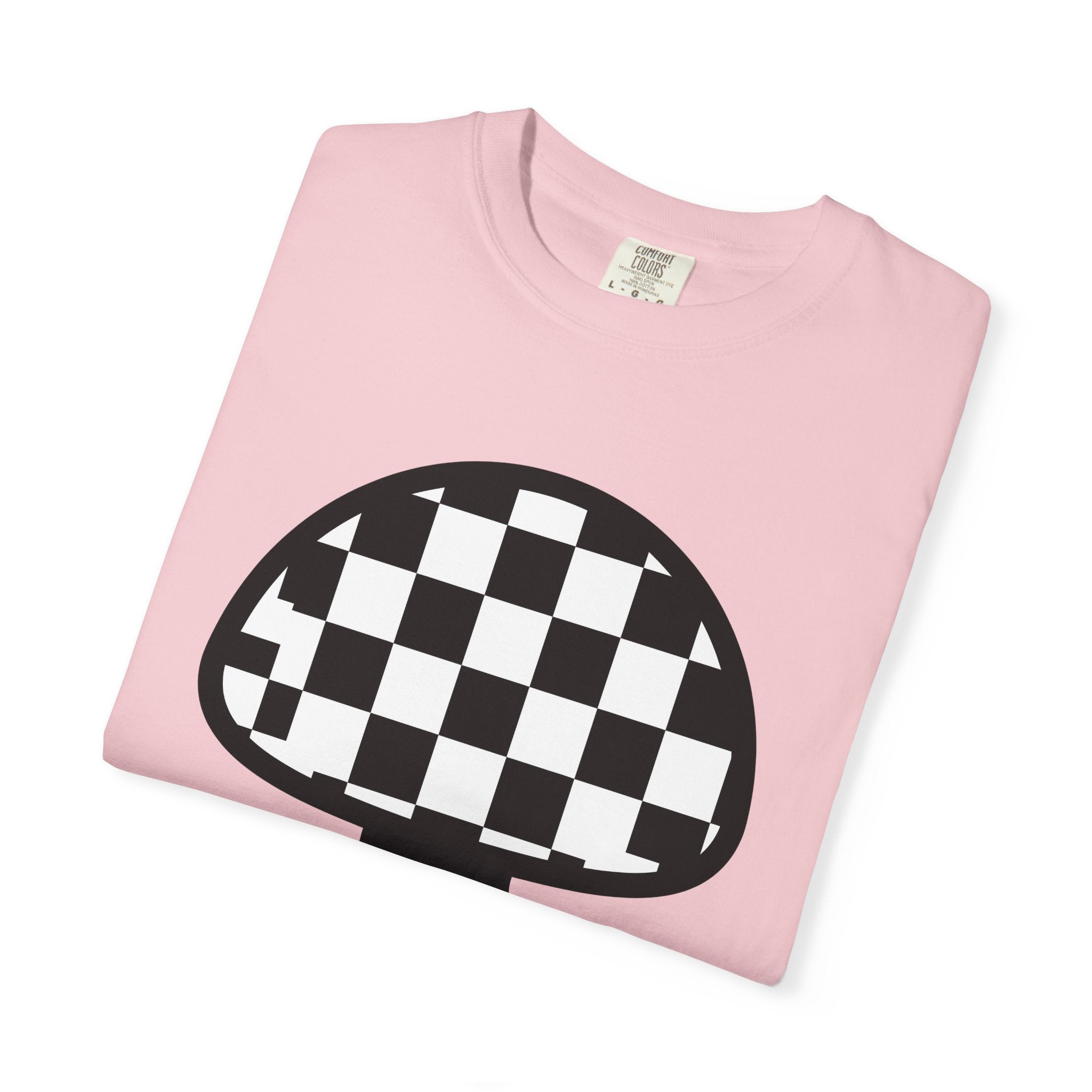 Tartan Mushroom Shirt Mushroom Look Gift Women Eye-Catching Tee Fungus T-Shirt Fungi Fan Spotted Tshirt Style Graphic Sleek Weave Tshirt
